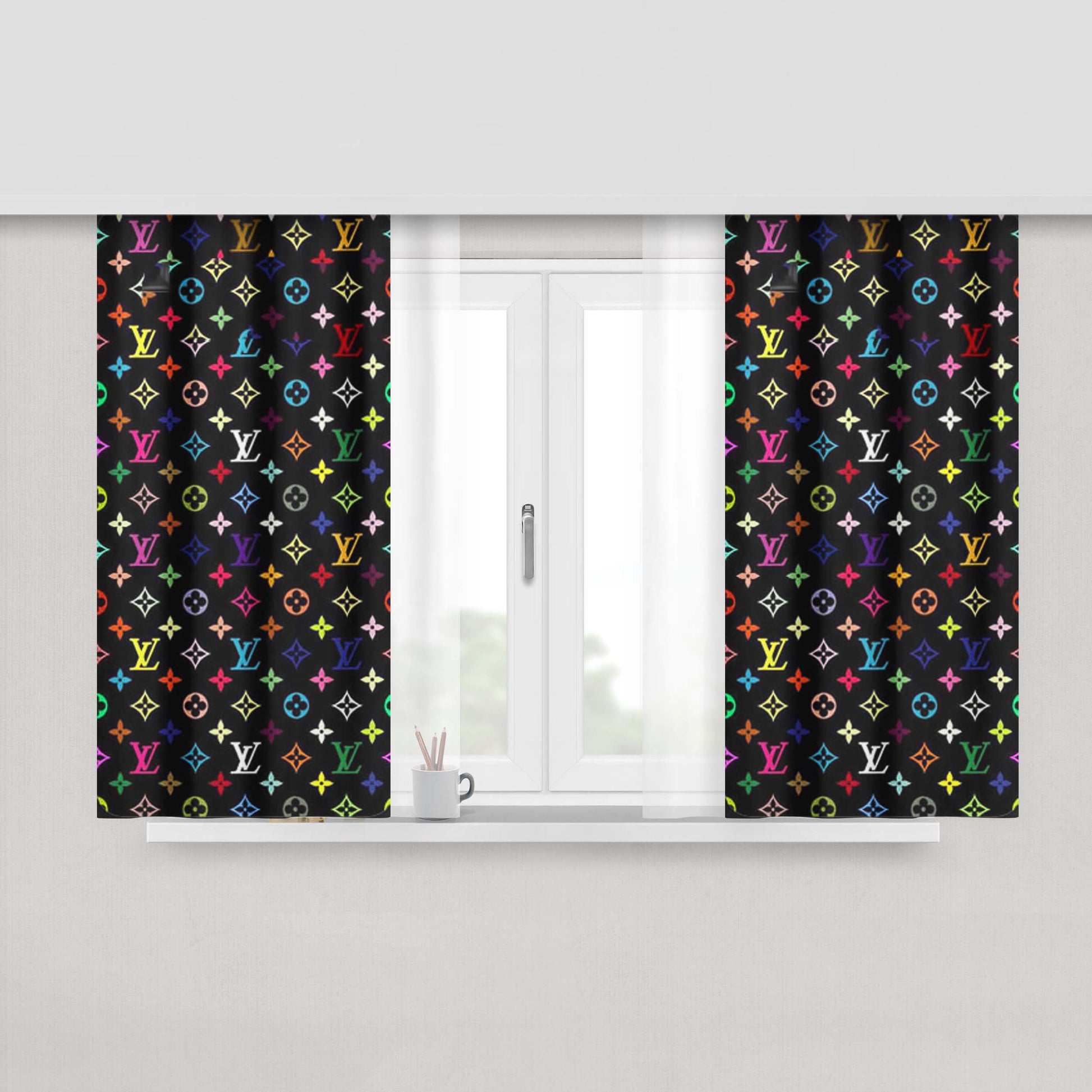 Louis Vuitton Great Brand Peach Skin Window Curtains