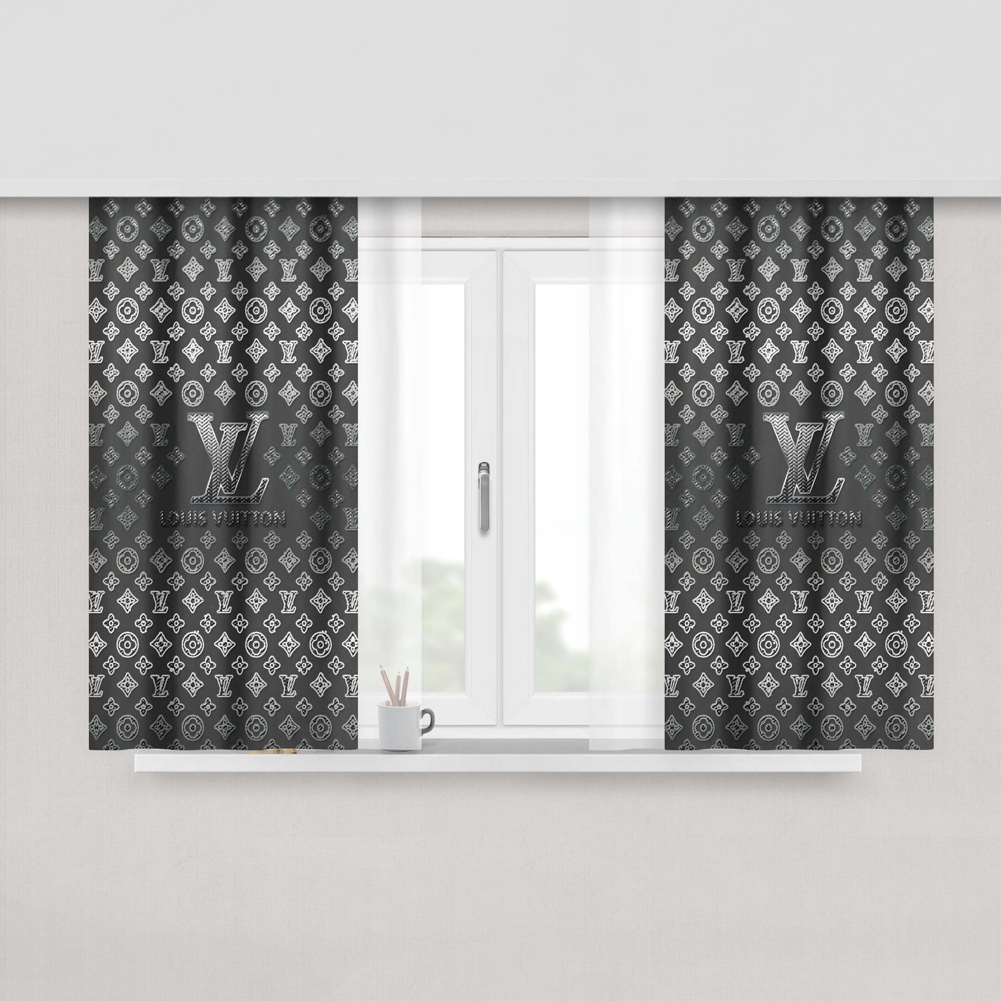 Louis Vuitton Lv Peach Skin Window Curtains