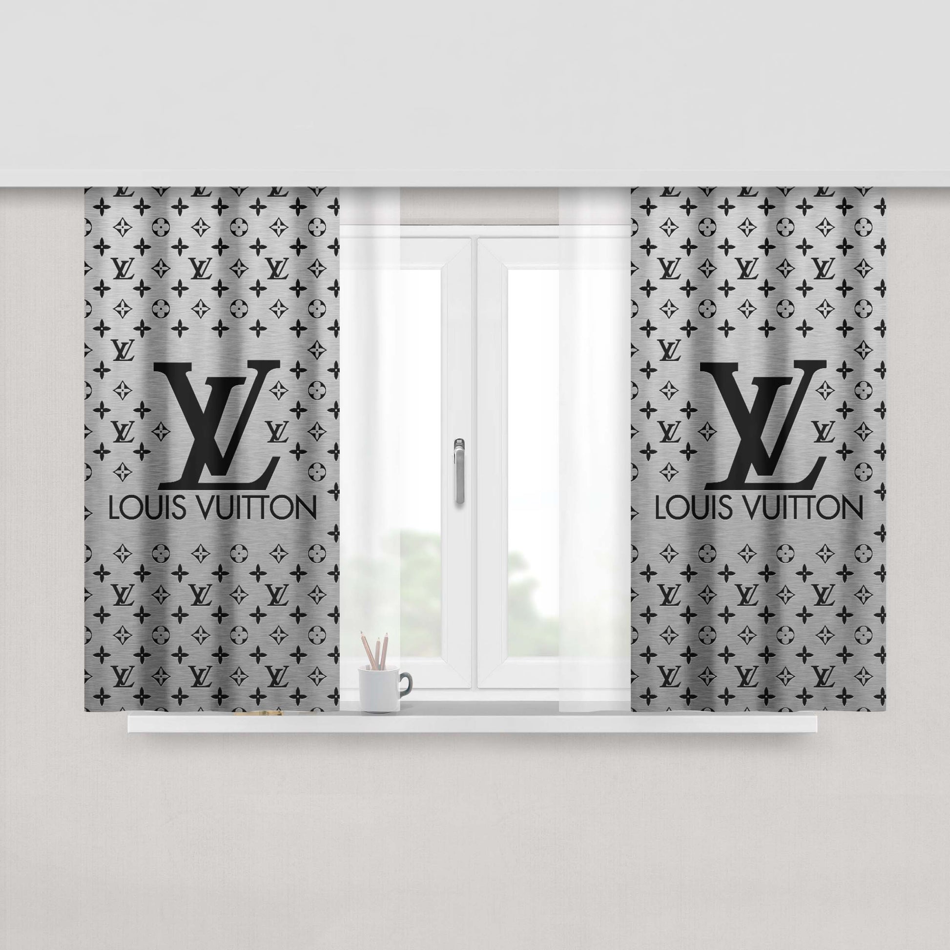 Louis Vuitton Metal Peach Skin Window Curtains