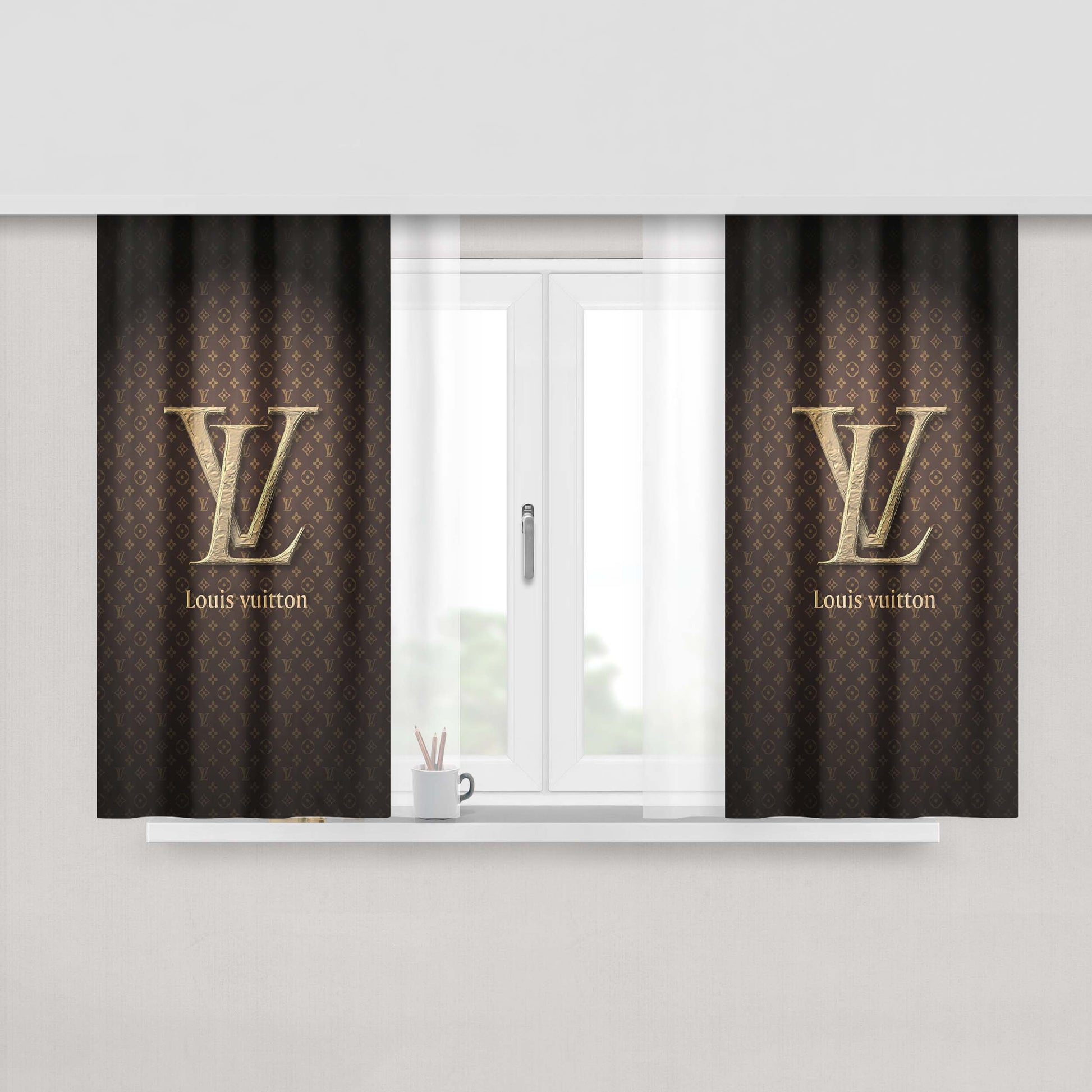 Louis Vuitton Nobel Peach Skin Window Curtains