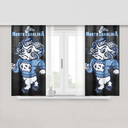 North Carolina Tar Heels New Peach Skin Window Curtains