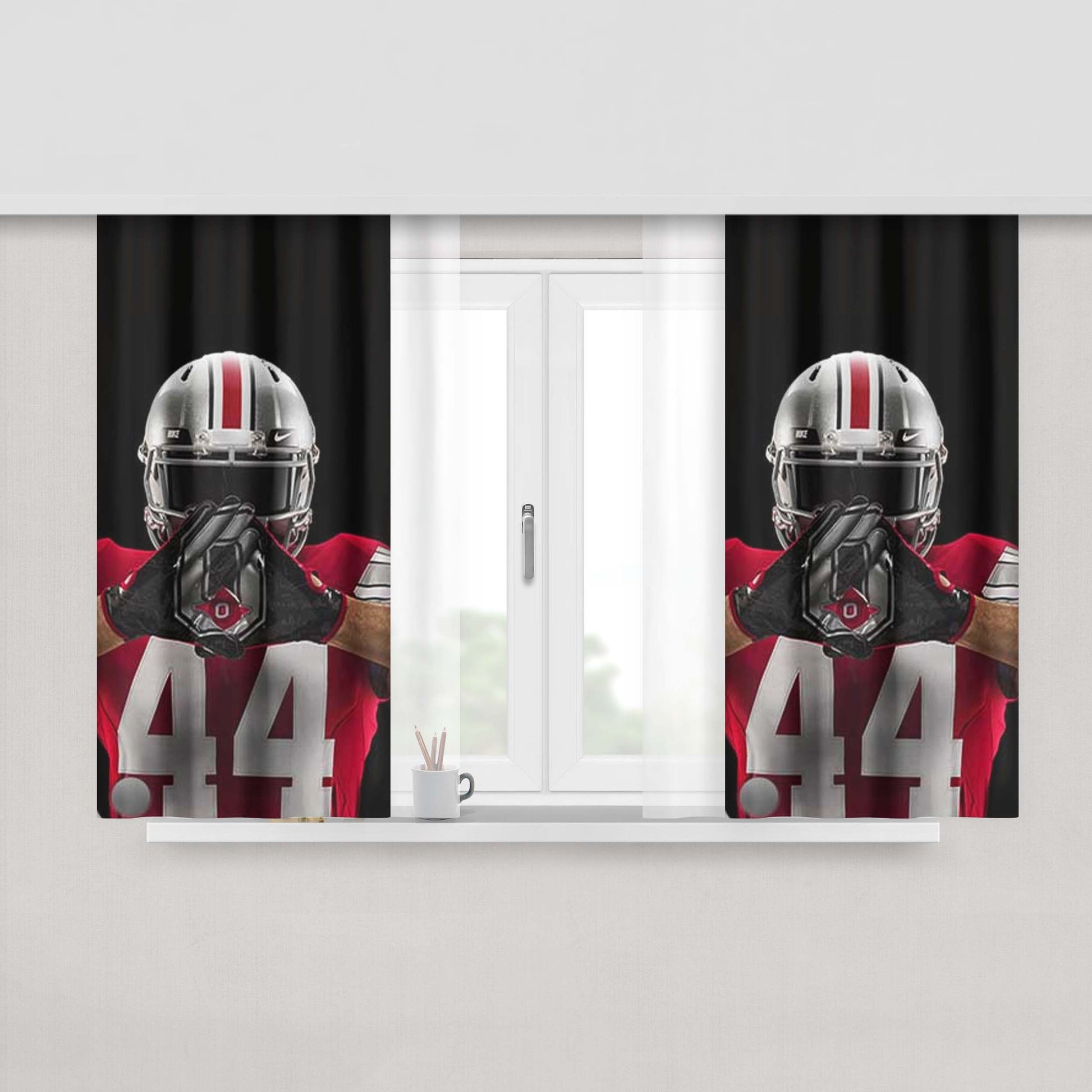 Ohio State Buckeyes College Football Peach Skin Window Curtains