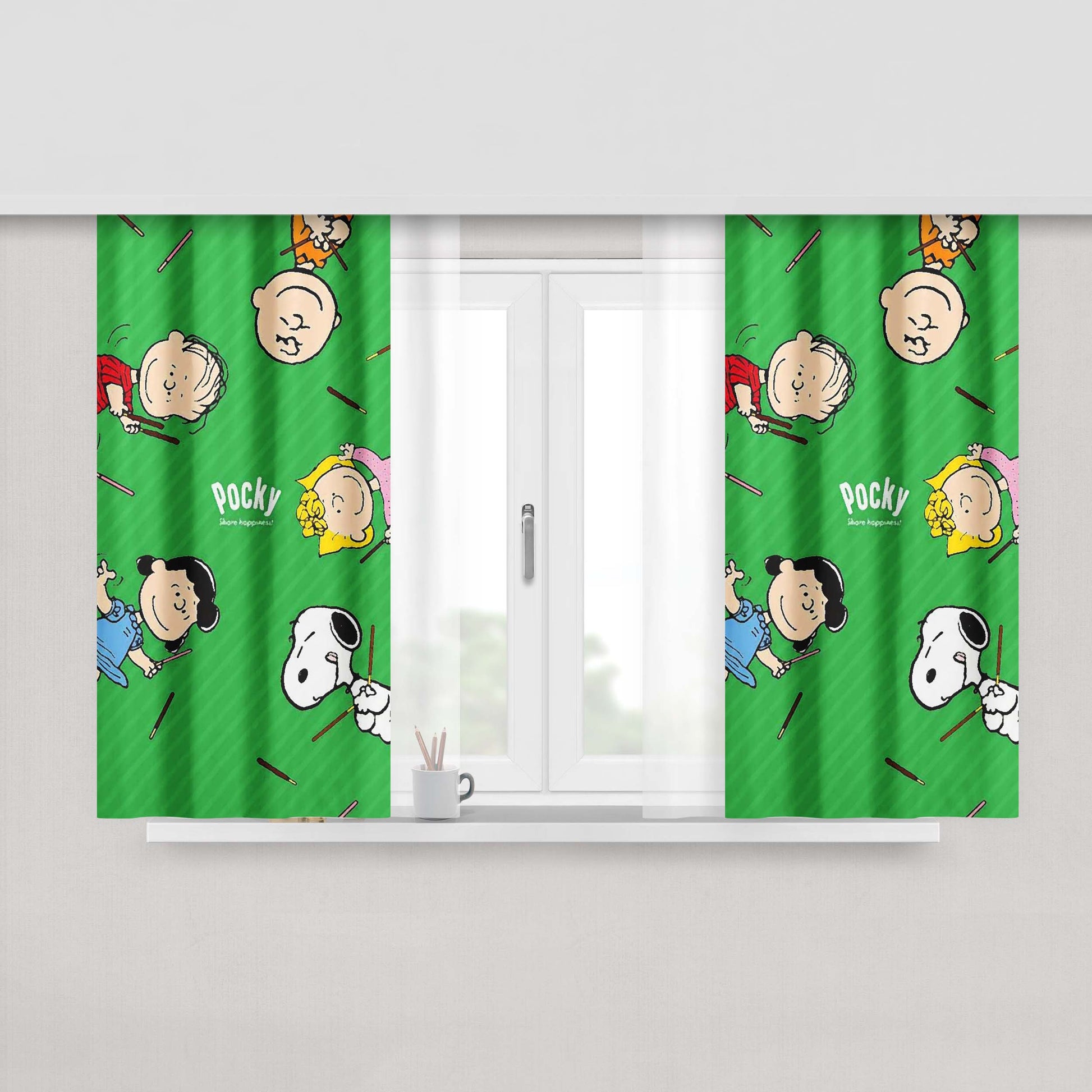 Peanuts Movie Pocky Peach Skin Window Curtains
