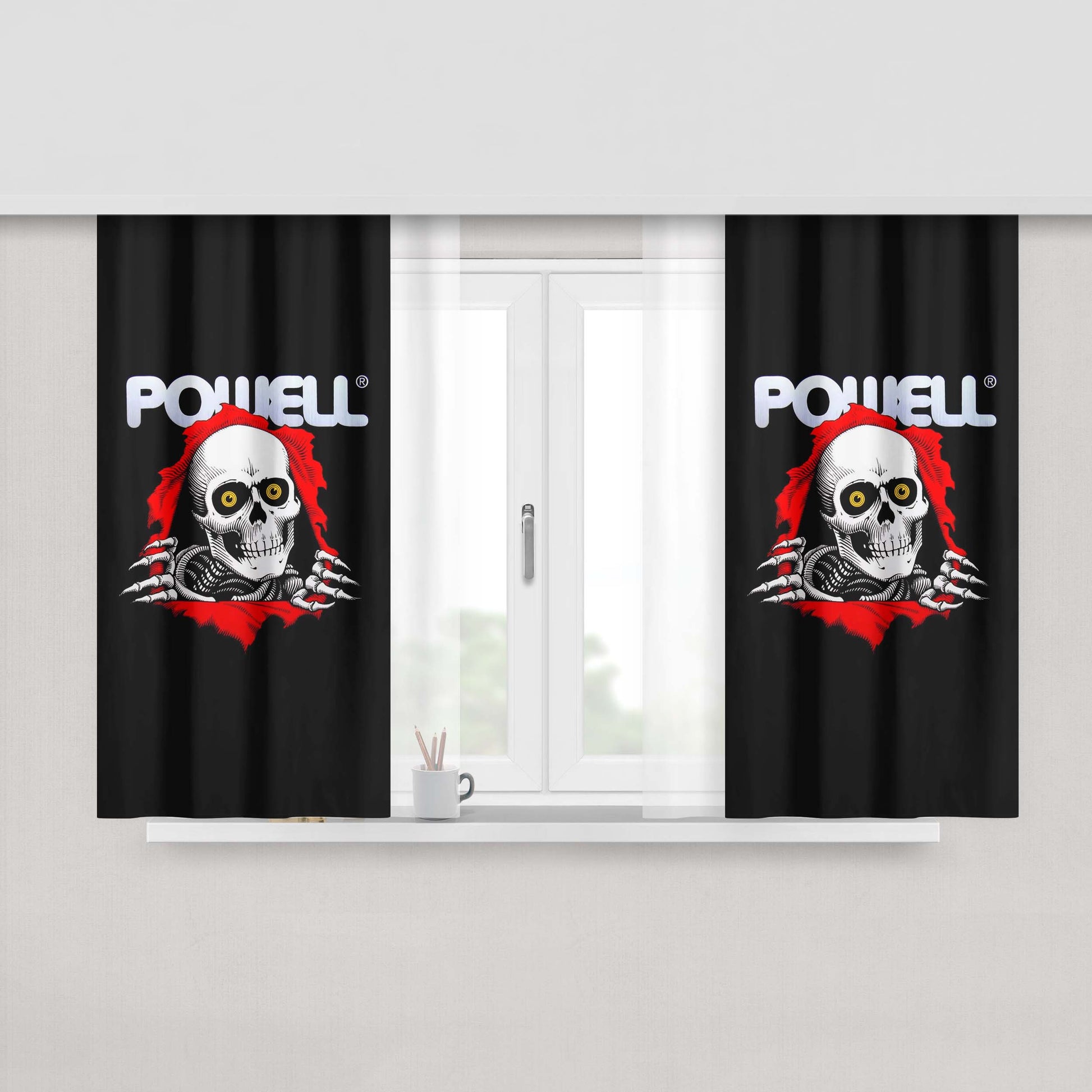 Powell Peralta Ripper Nature Peach Skin Window Curtains