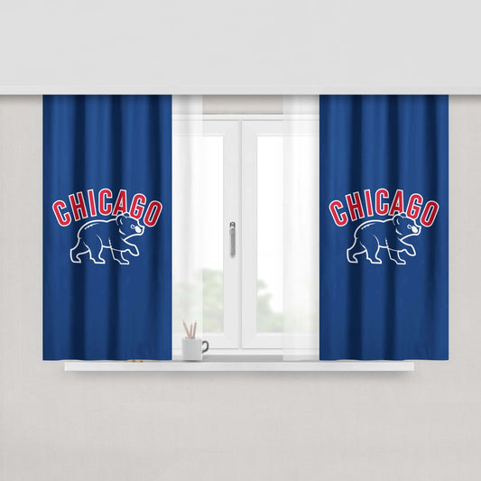 Recruit Chicago Cubs 2 Peach Skin Window Curtains