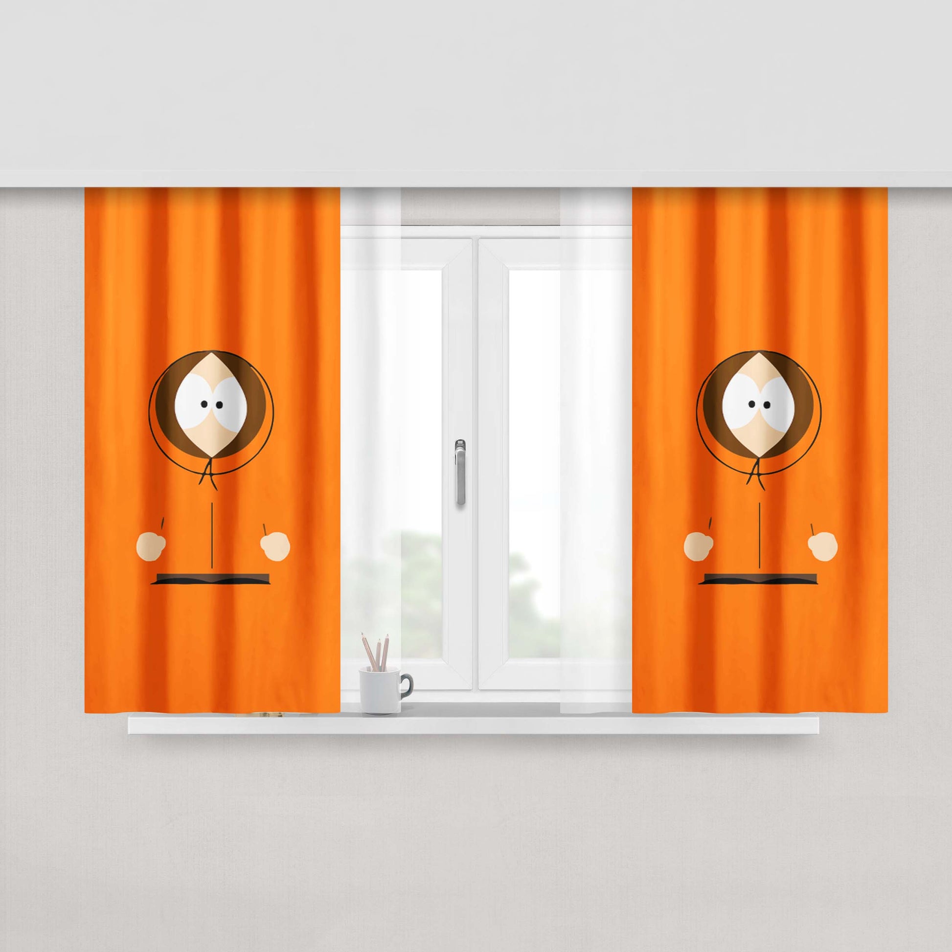 South Park Kenny Peach Skin Window Curtains