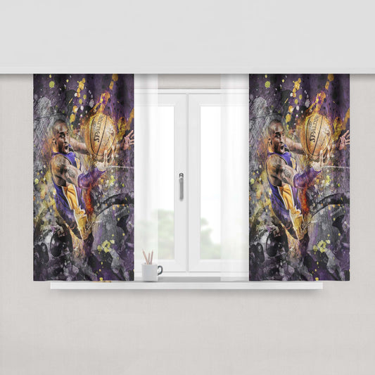 Spalding Kobe Bryant Peach Skin Window Curtains