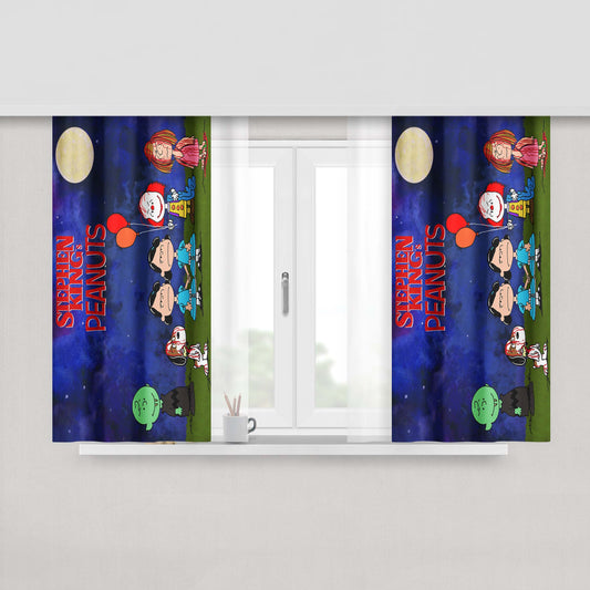 Stephen King And Peanuts Peach Skin Window Curtains