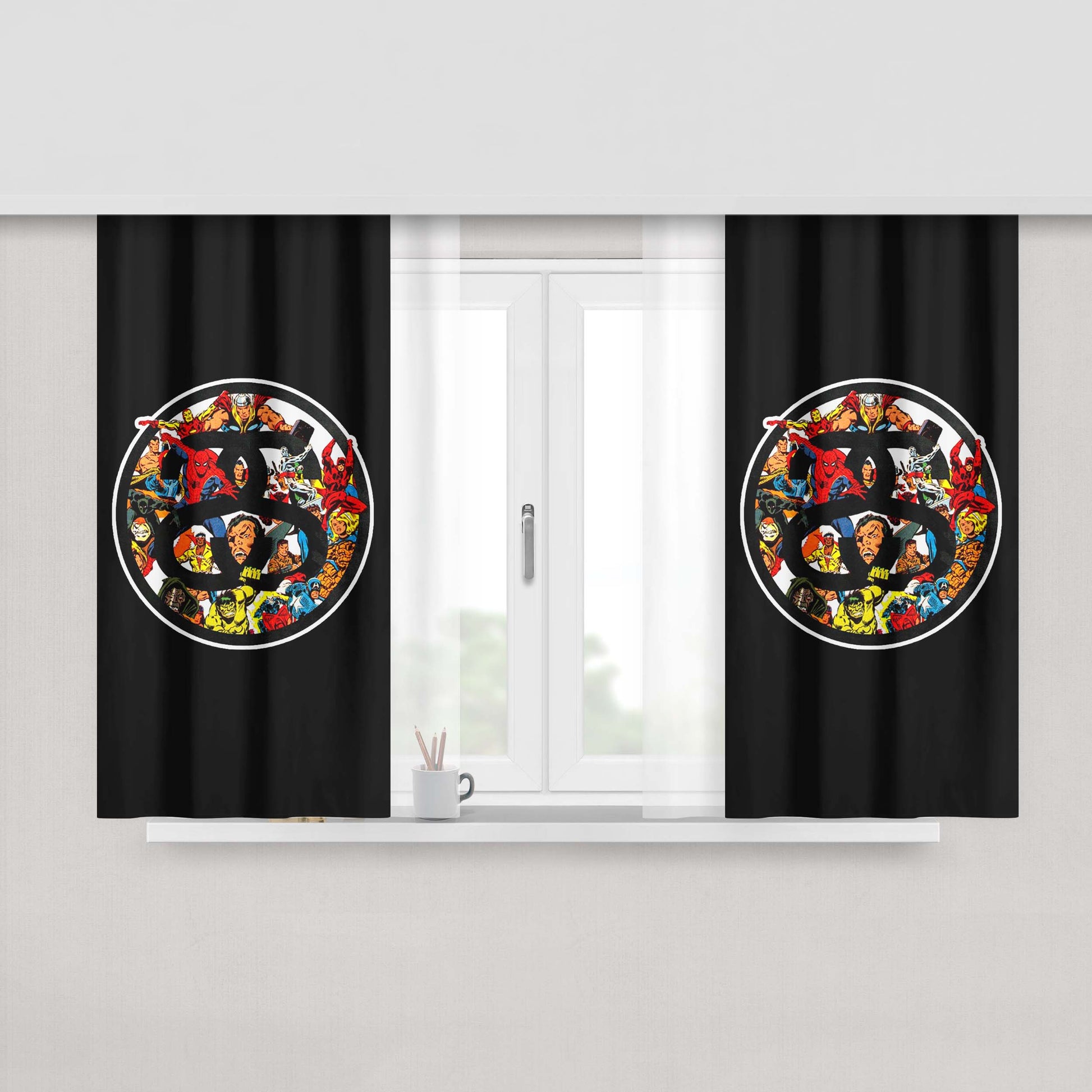 Stussy Marvel Jorge Oswaldo Peach Skin Window Curtains