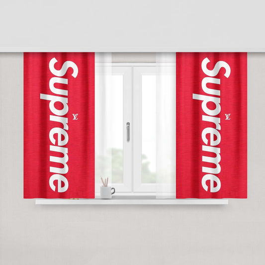 Supreme Louis Vuitton 4 Peach Skin Window Curtains