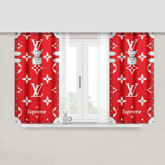 Supreme Louis Vuitton Eye Trunk Peach Skin Window Curtains
