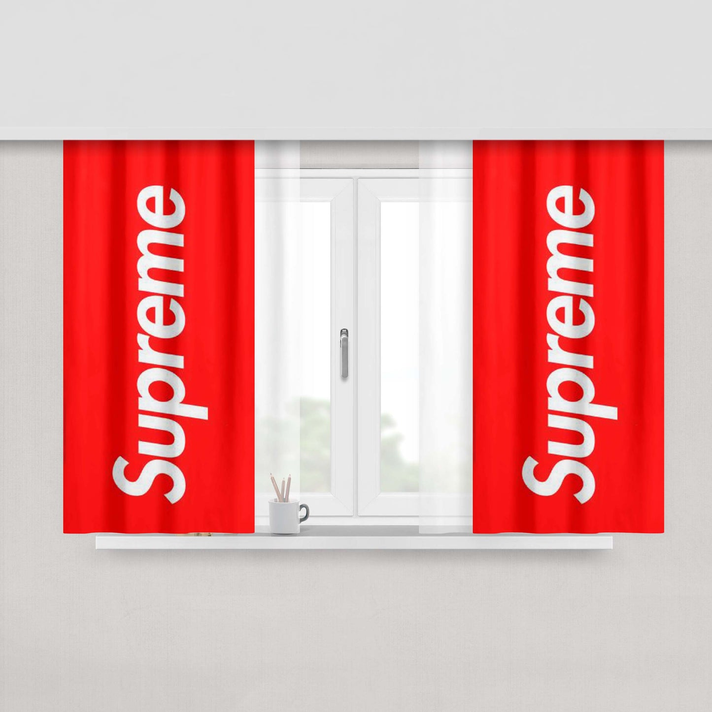 Supreme New York Clothing Peach Skin Window Curtains