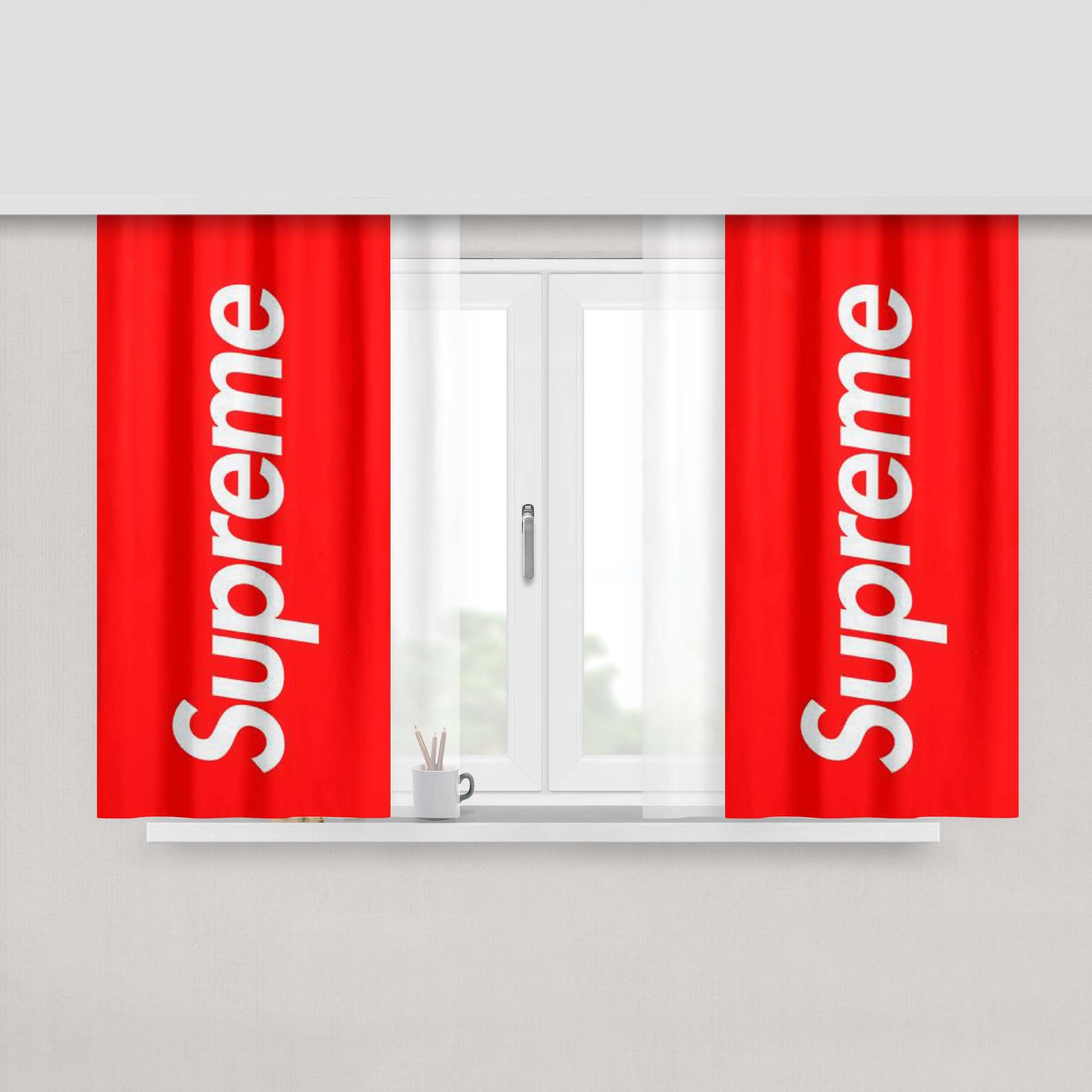 Supreme New York Clothing Peach Skin Window Curtains