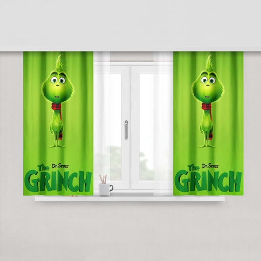 The Grinch Movie Peach Skin Window Curtains