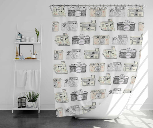 Photograp Pattern Bathroom Shower Curtain Fabric Waterproof | 66 X 72 Inch