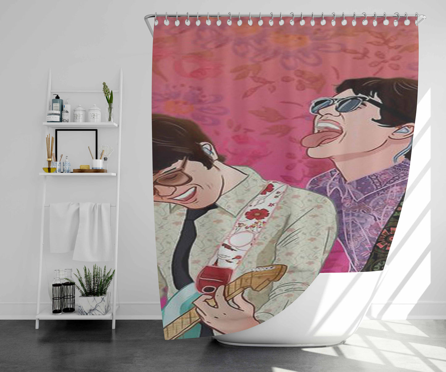 Pretty Odd Ryden Bathroom Shower Curtain Fabric Waterproof | 66 X 72 Inch