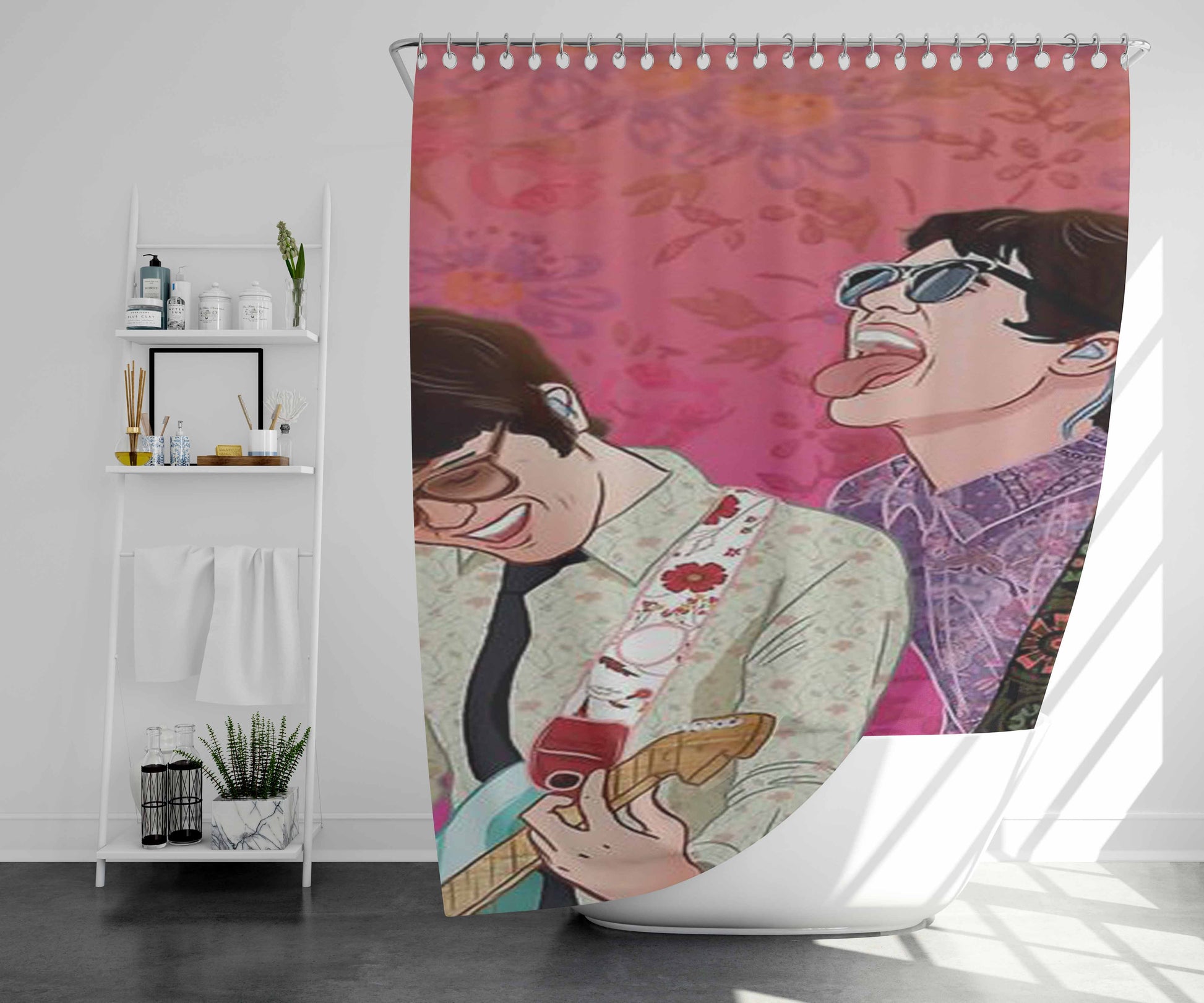 Pretty Odd Ryden Bathroom Shower Curtain Fabric Waterproof | 66 X 72 Inch