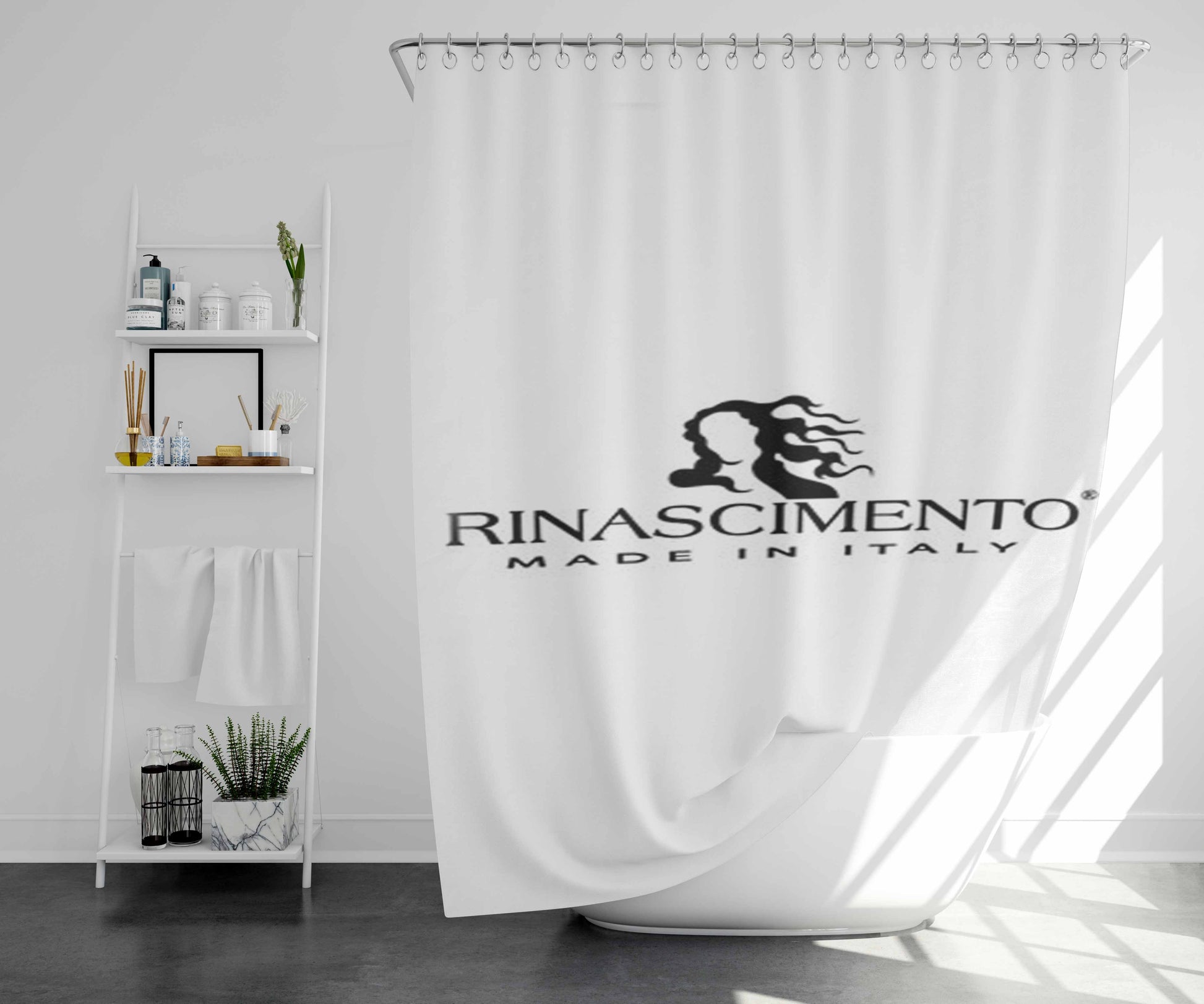 Rinascimento Bathroom Shower Curtain Fabric Waterproof | 66 X 72 Inch