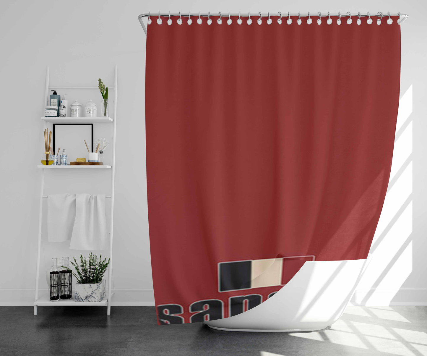 Sanbon Pro Apparel Bathroom Shower Curtain Fabric Waterproof | 66 X 72 Inch
