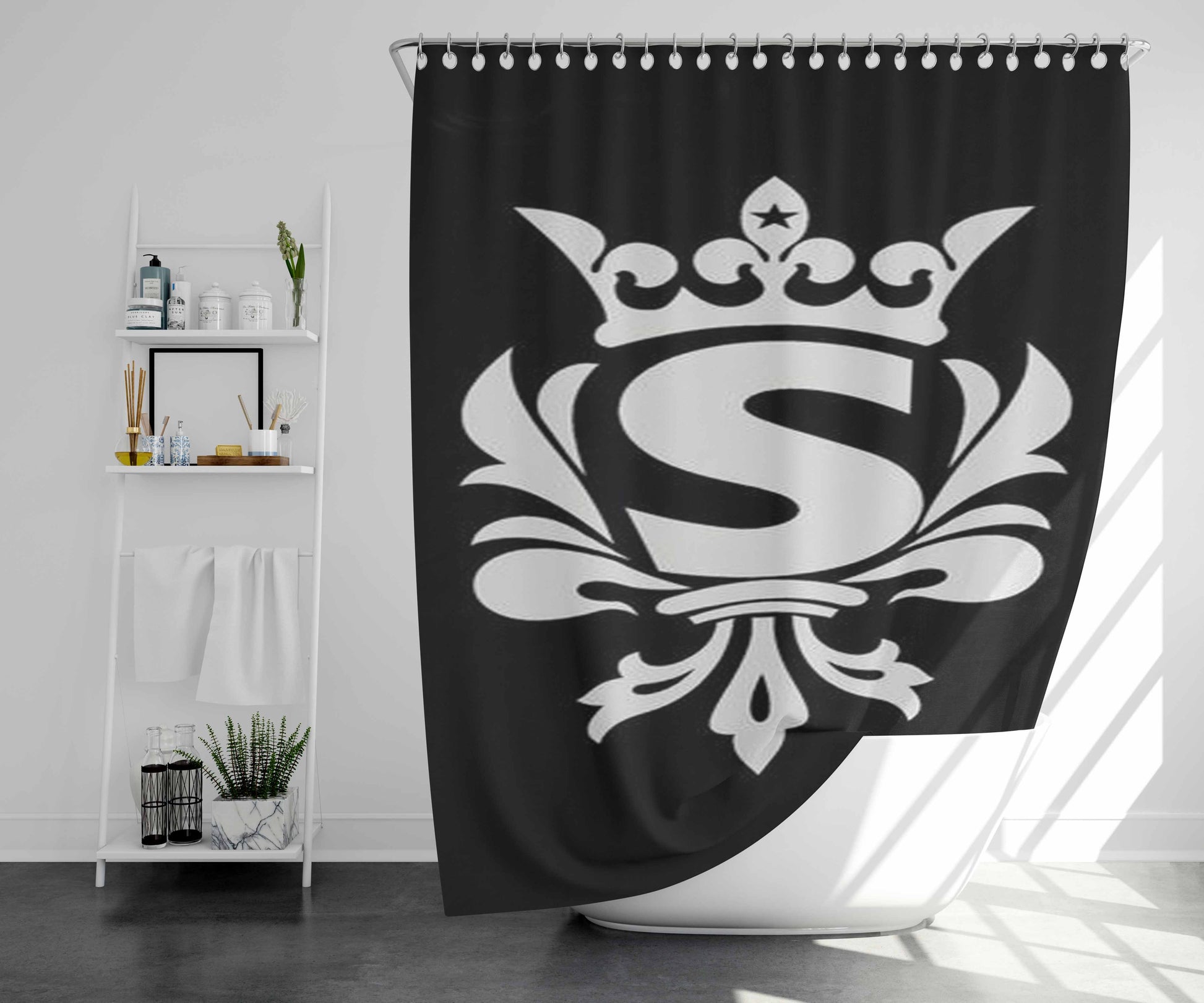 Scandal Band Bathroom Shower Curtain Fabric Waterproof | 66 X 72 Inch