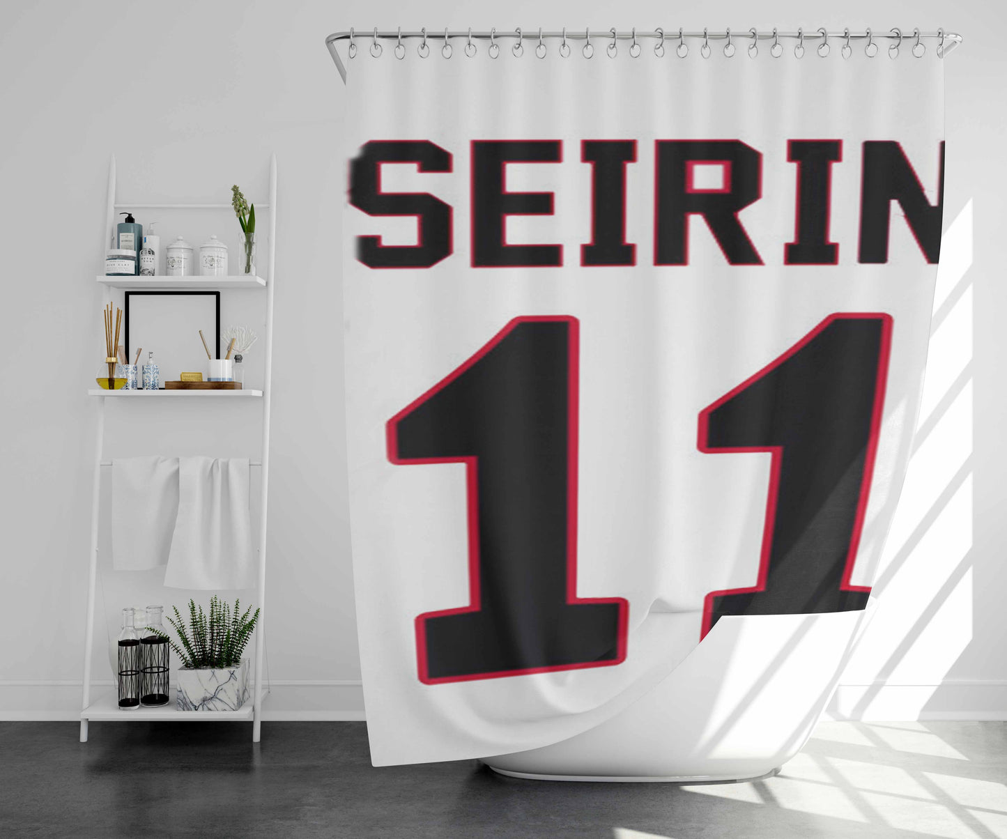 Seirin 11 Kuroko Bathroom Shower Curtain Fabric Waterproof | 66 X 72 Inch
