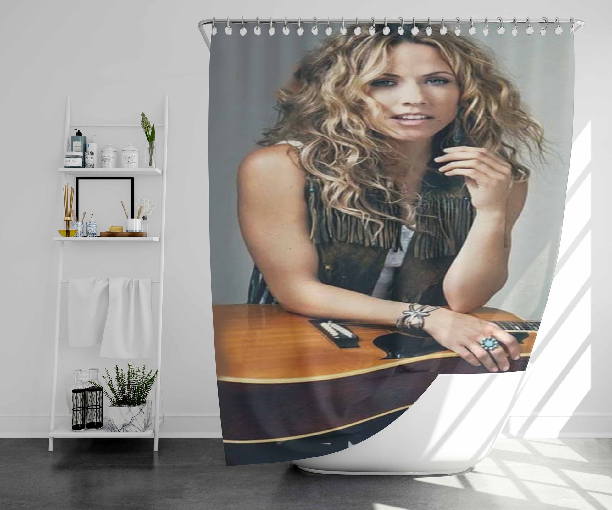 Sherly Crow Bathroom Shower Curtain Fabric Waterproof | 66 X 72 Inch