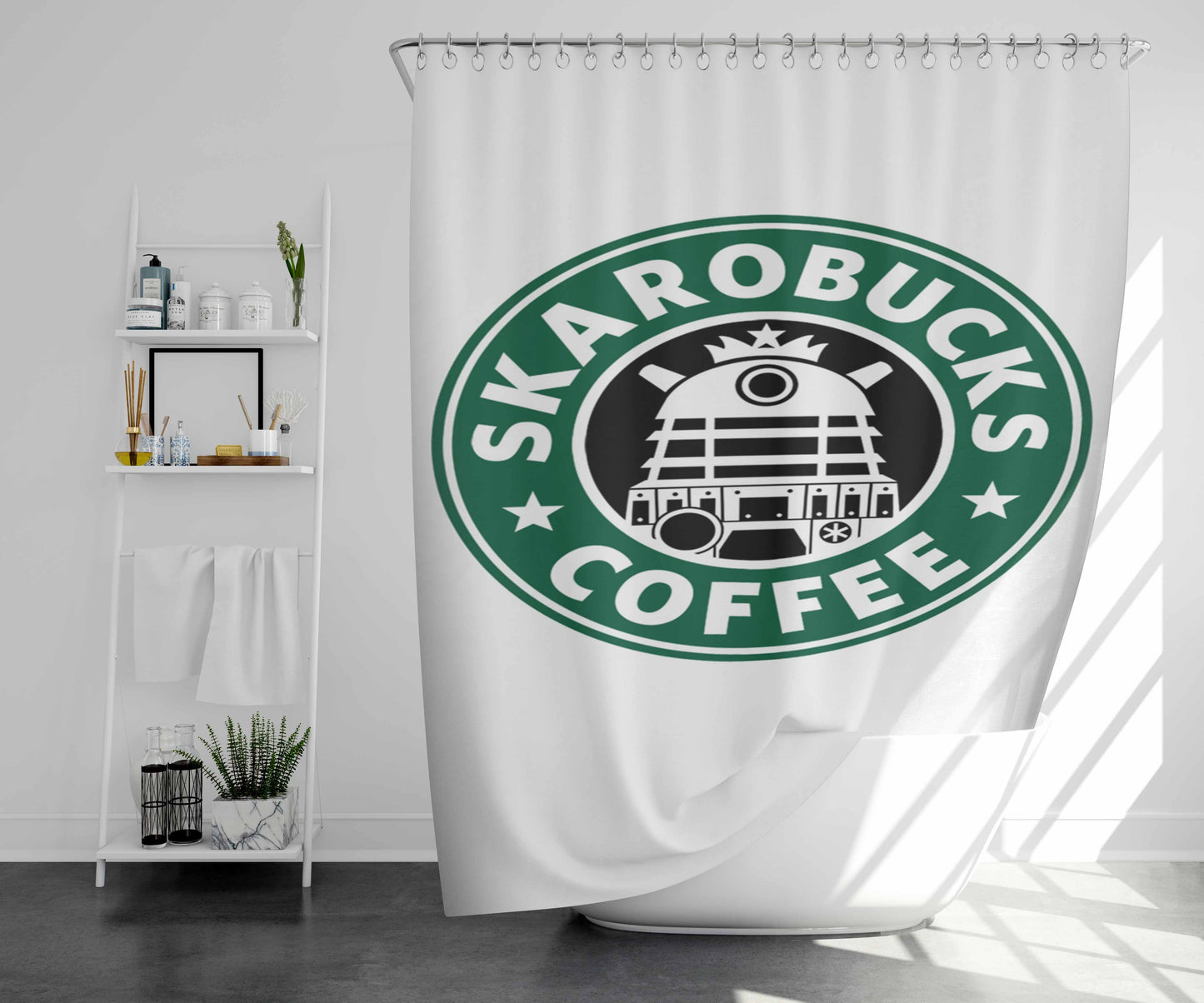Skarobucks Bathroom Shower Curtain Fabric Waterproof | 66 X 72 Inch