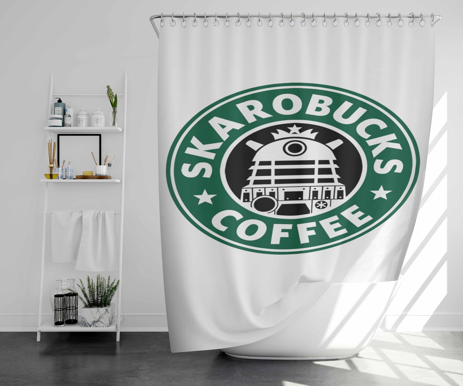 Skarobucks Bathroom Shower Curtain Fabric Waterproof | 66 X 72 Inch