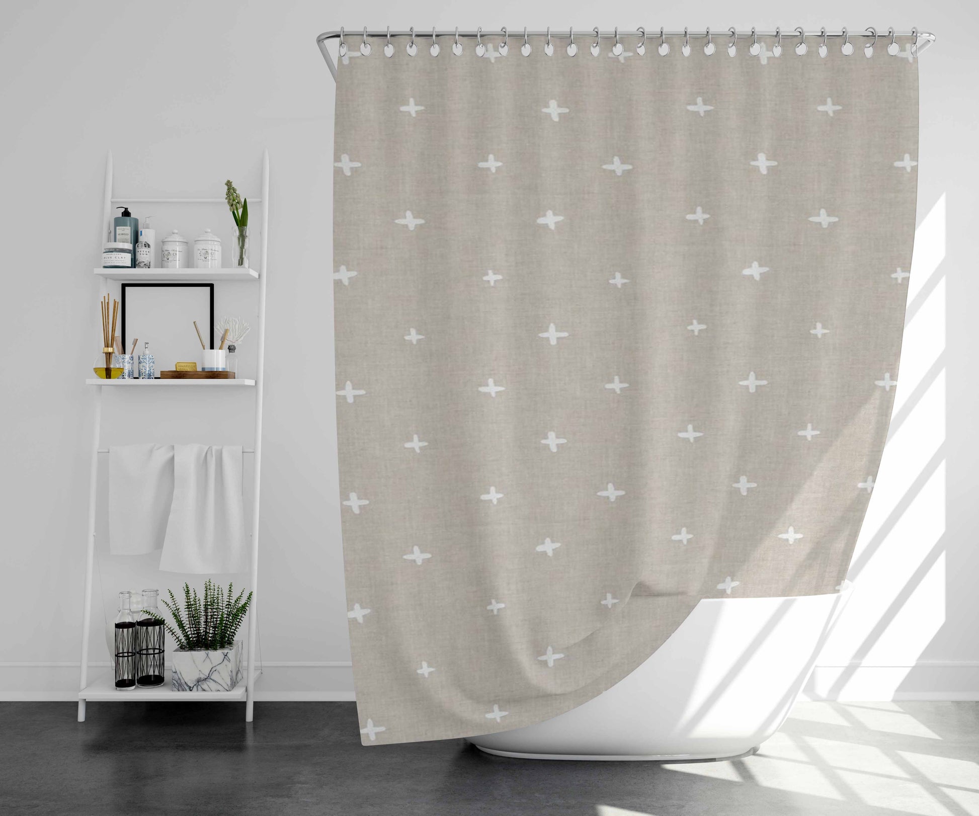 Slowmotion Blink Bathroom Shower Curtain Fabric Waterproof | 66 X 72 Inch