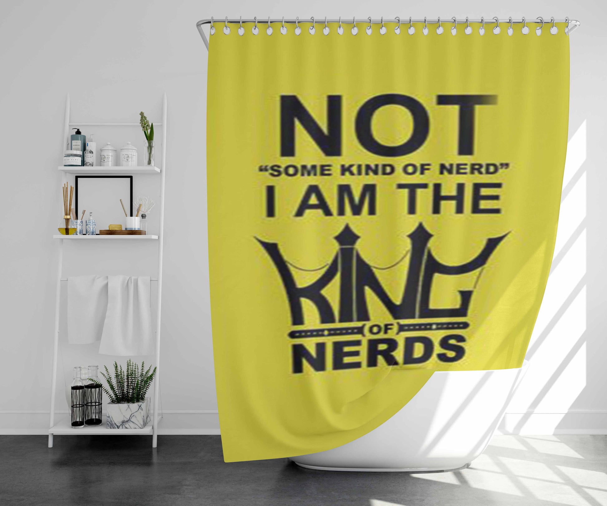 Some Kind Of Nerd Bathroom Shower Curtain Fabric Waterproof | 66 X 72 Inch