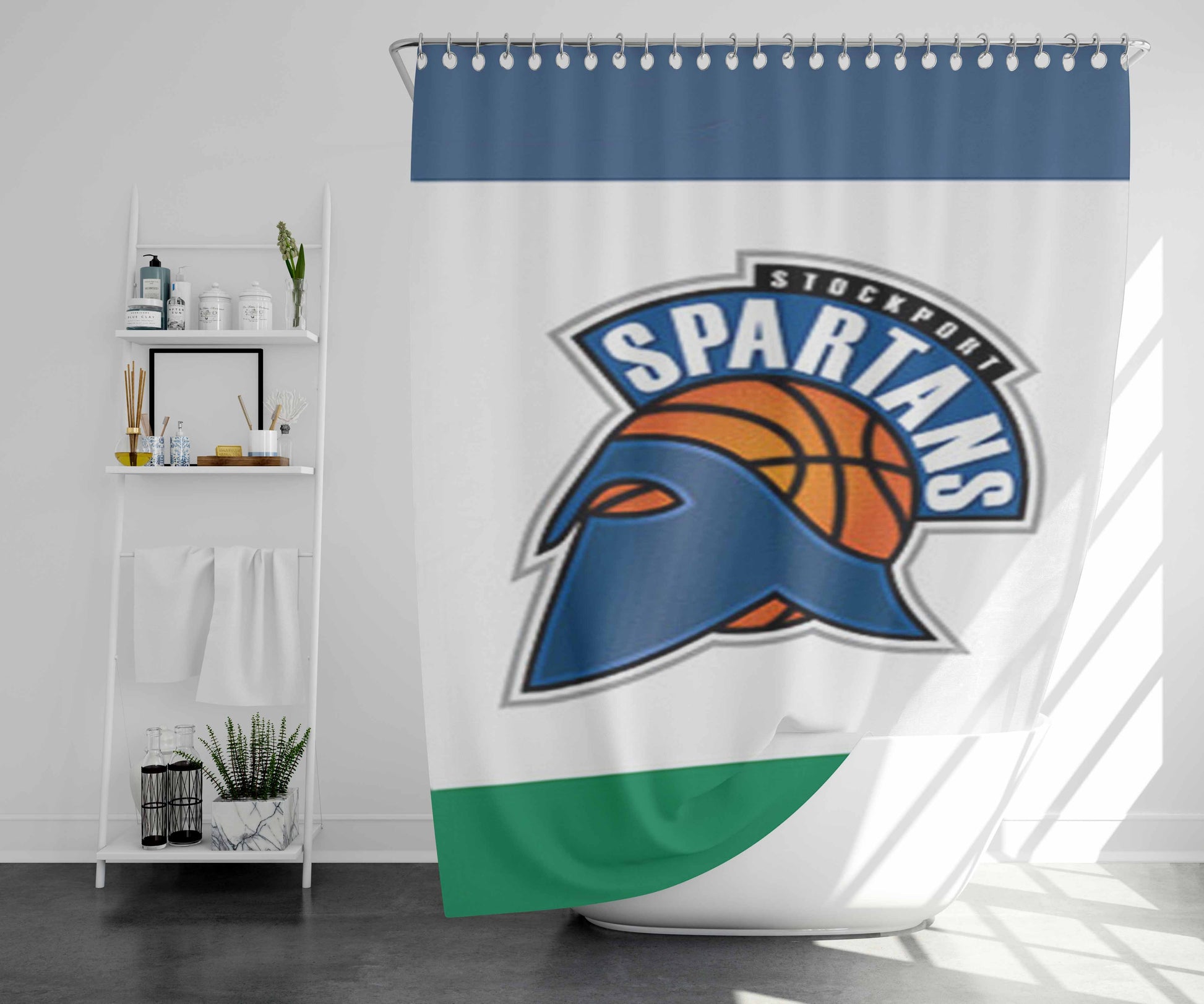 Spartnas Stockport Bathroom Shower Curtain Fabric Waterproof | 66 X 72 Inch
