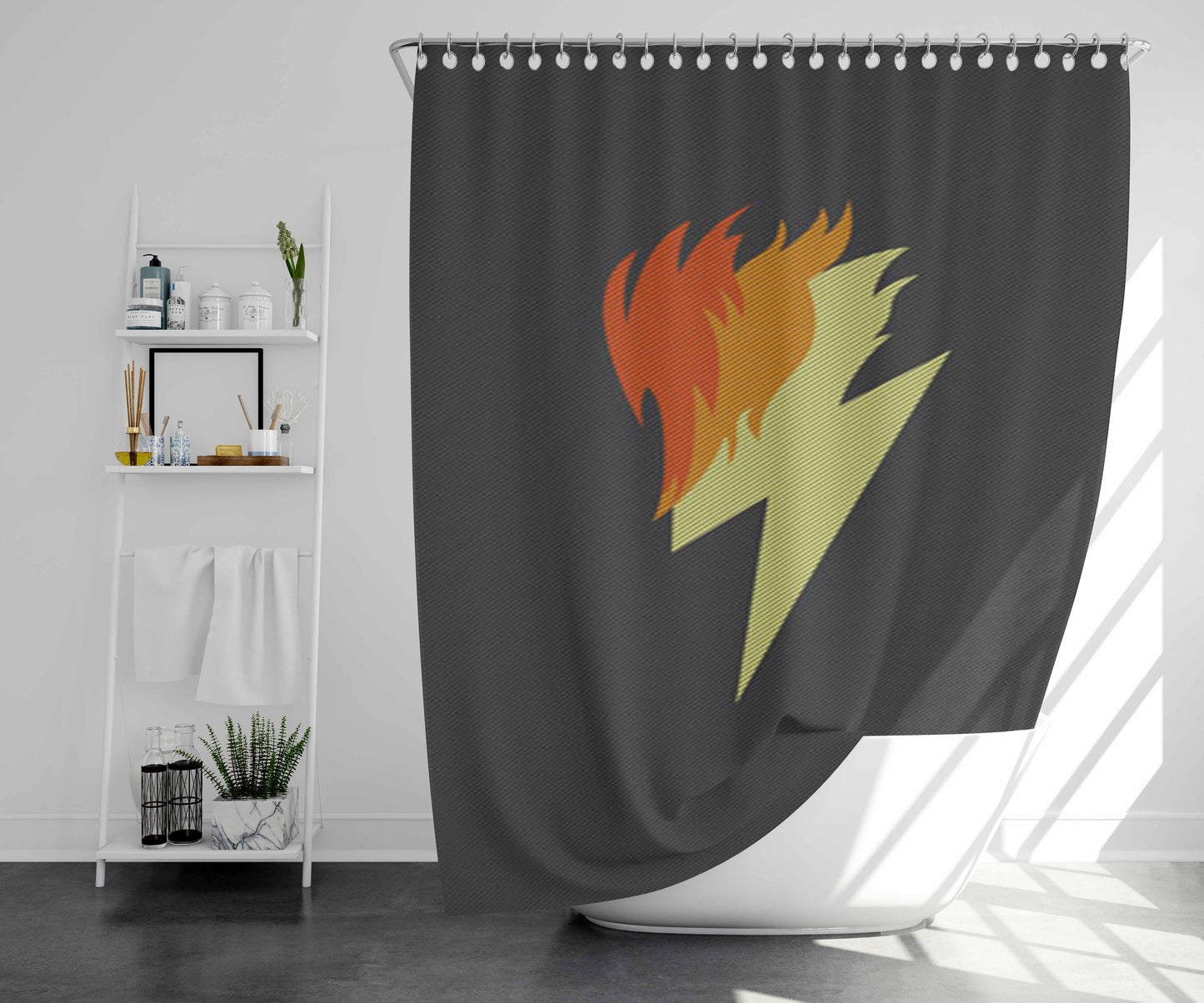Spitfire Bathroom Shower Curtain Fabric Waterproof | 66 X 72 Inch
