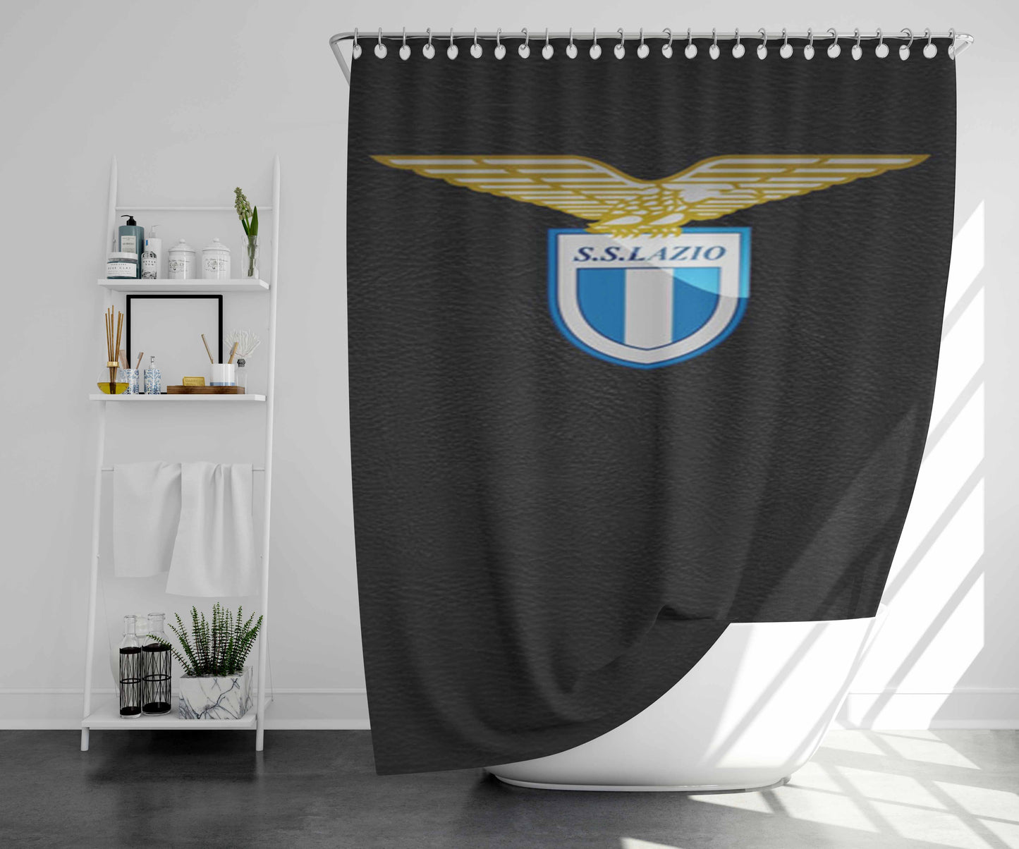 Ss Lazio Bathroom Shower Curtain Fabric Waterproof | 66 X 72 Inch