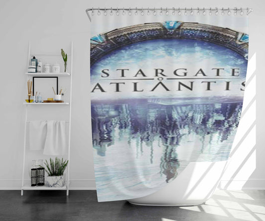 Stargate Atlantis Reflect Bathroom Shower Curtain Fabric Waterproof | 66 X 72 Inch