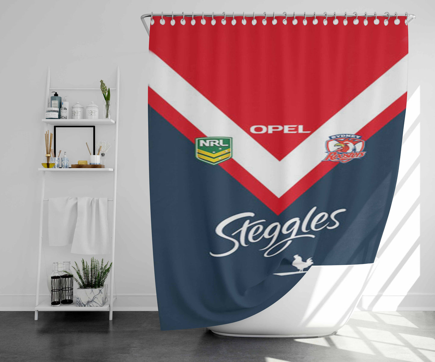 Steggles Bathroom Shower Curtain Fabric Waterproof | 66 X 72 Inch