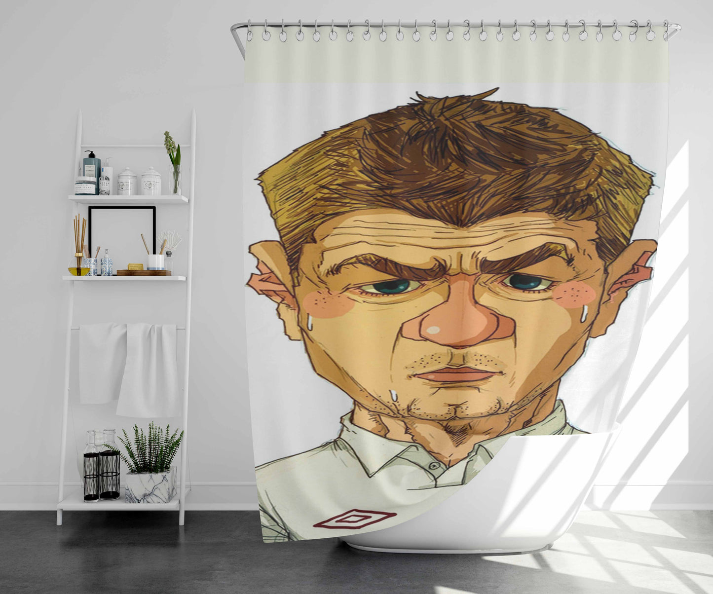 Steven Gerard England Bathroom Shower Curtain Fabric Waterproof | 66 X 72 Inch