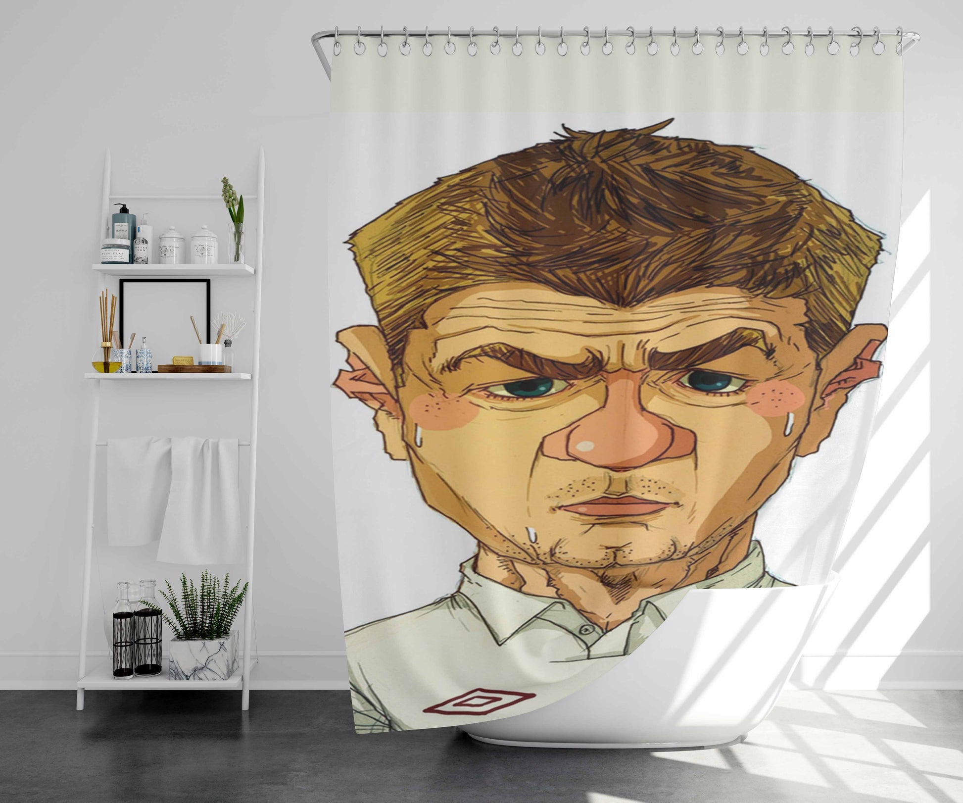 Steven Gerard England Bathroom Shower Curtain Fabric Waterproof | 66 X 72 Inch