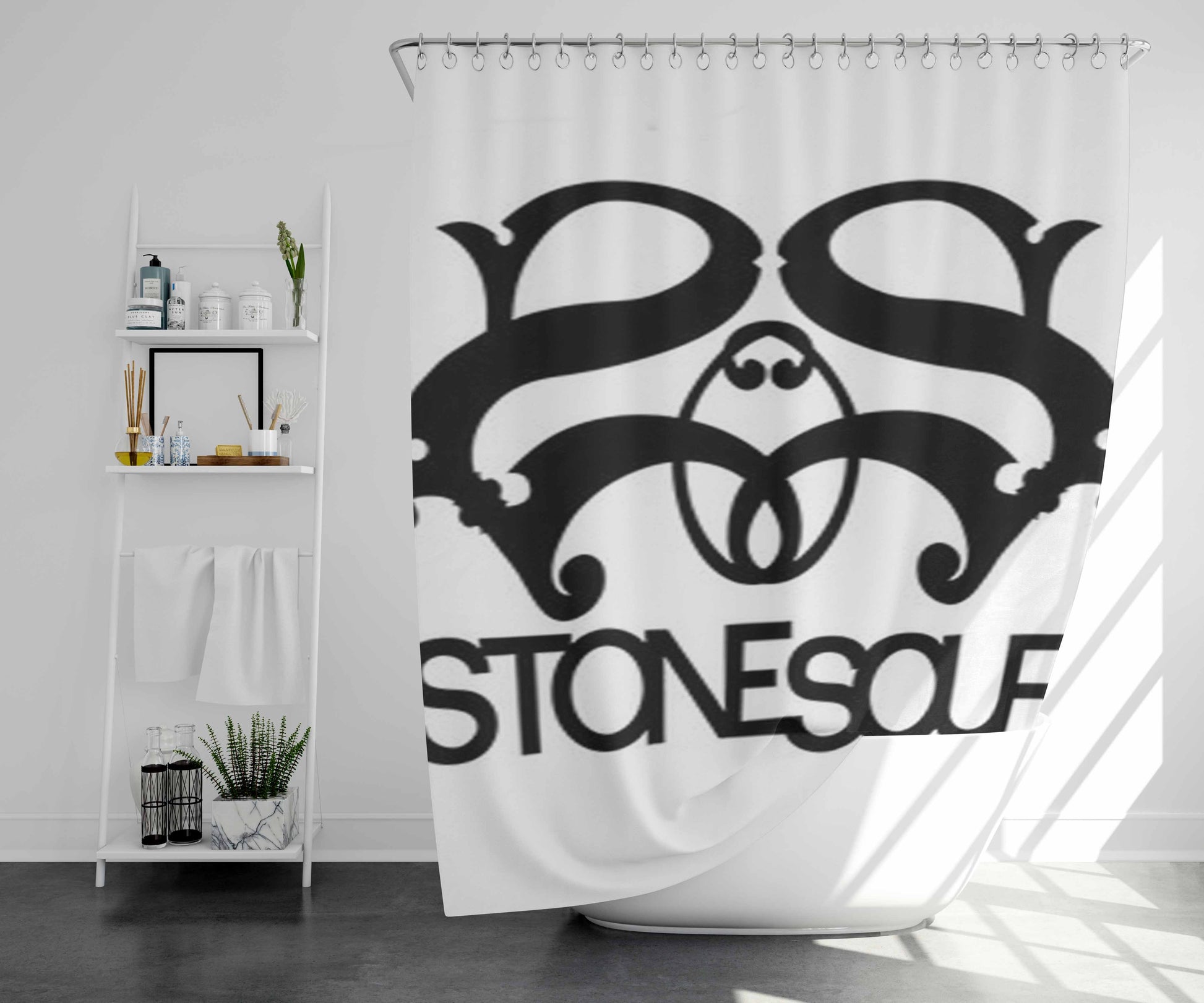 Stone Sour Black Bathroom Shower Curtain Fabric Waterproof | 66 X 72 Inch
