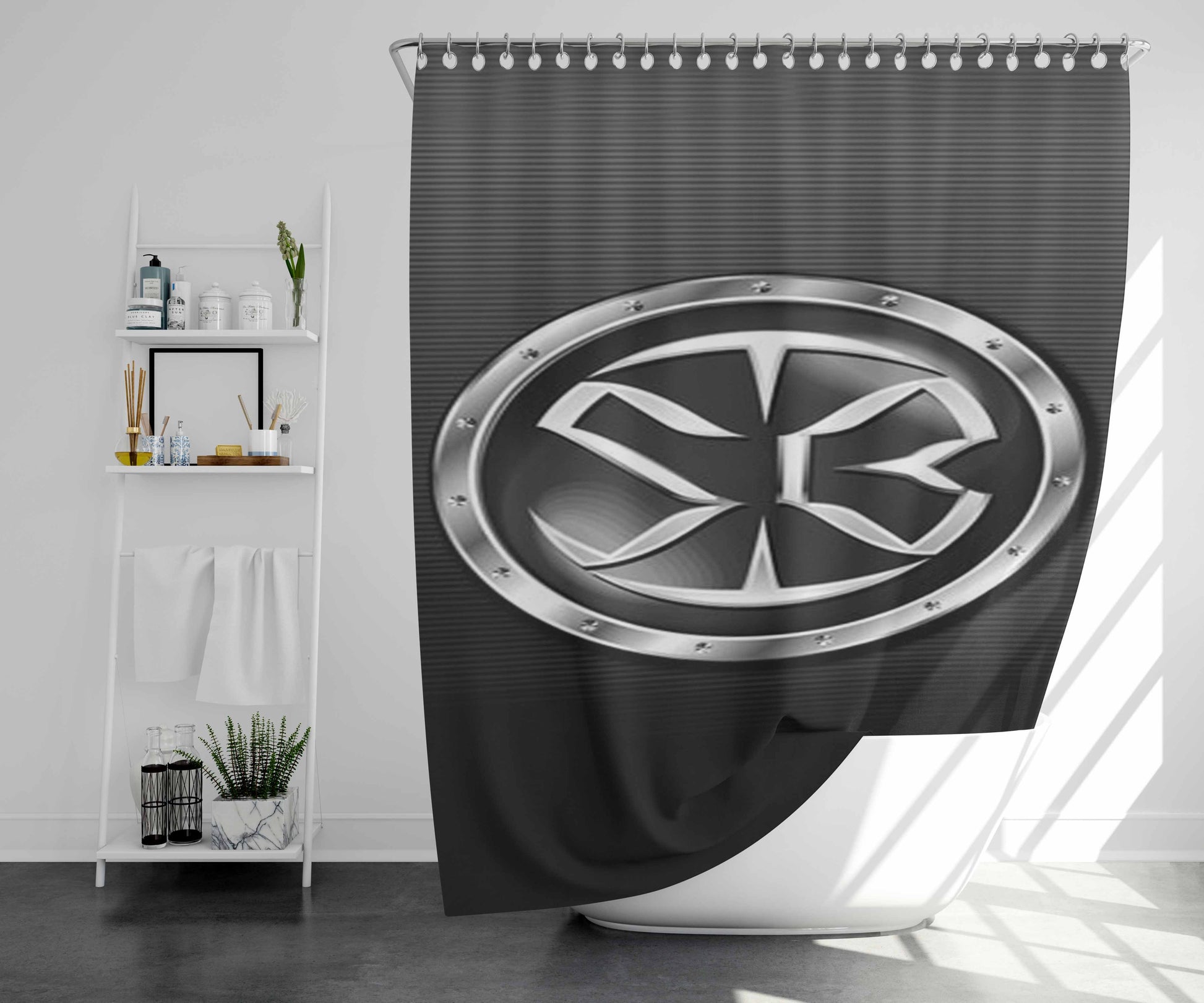 Streetball Bathroom Shower Curtain Fabric Waterproof | 66 X 72 Inch