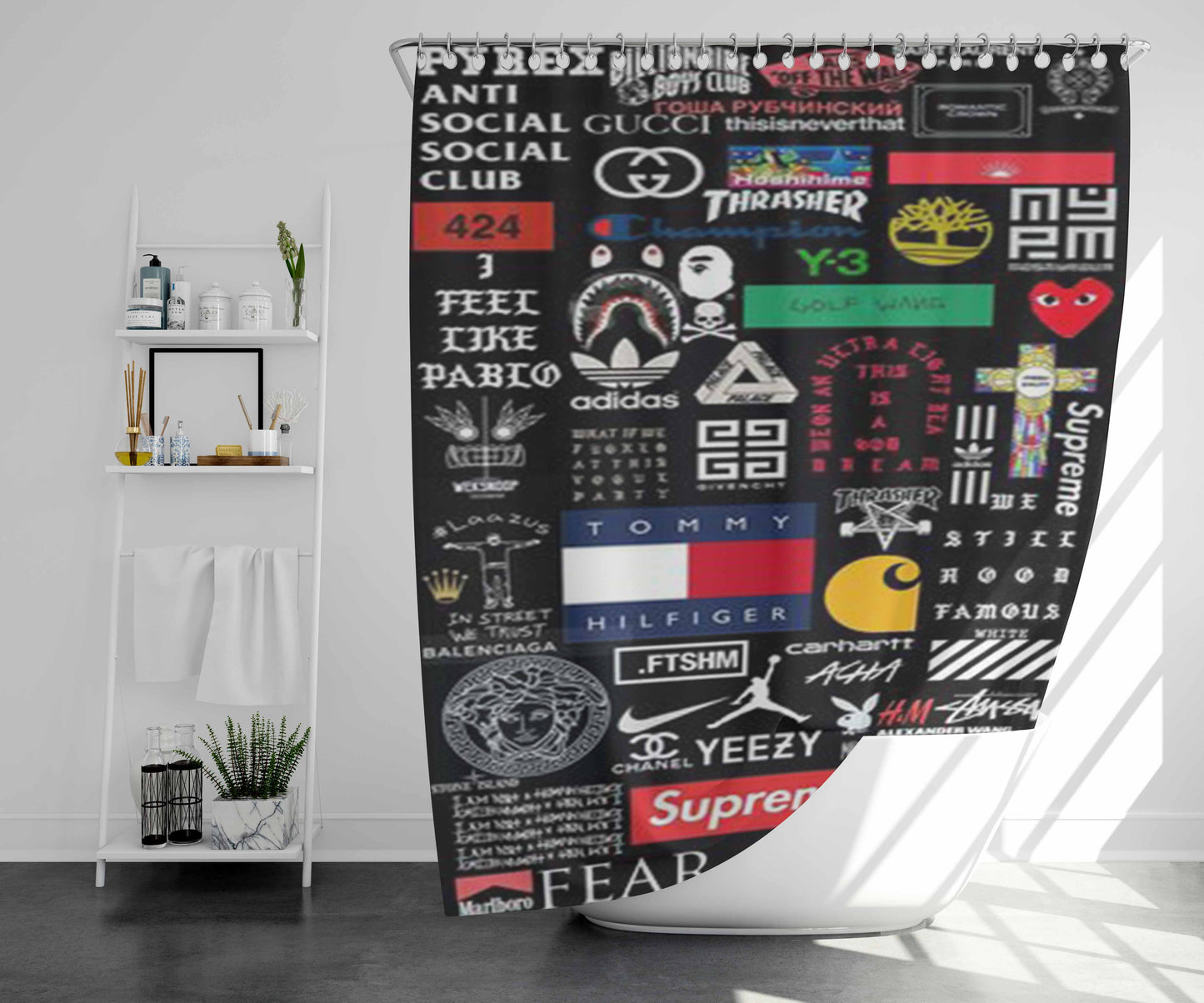 Style Inspiration Ideas Bathroom Shower Curtain Fabric Waterproof | 66 X 72 Inch
