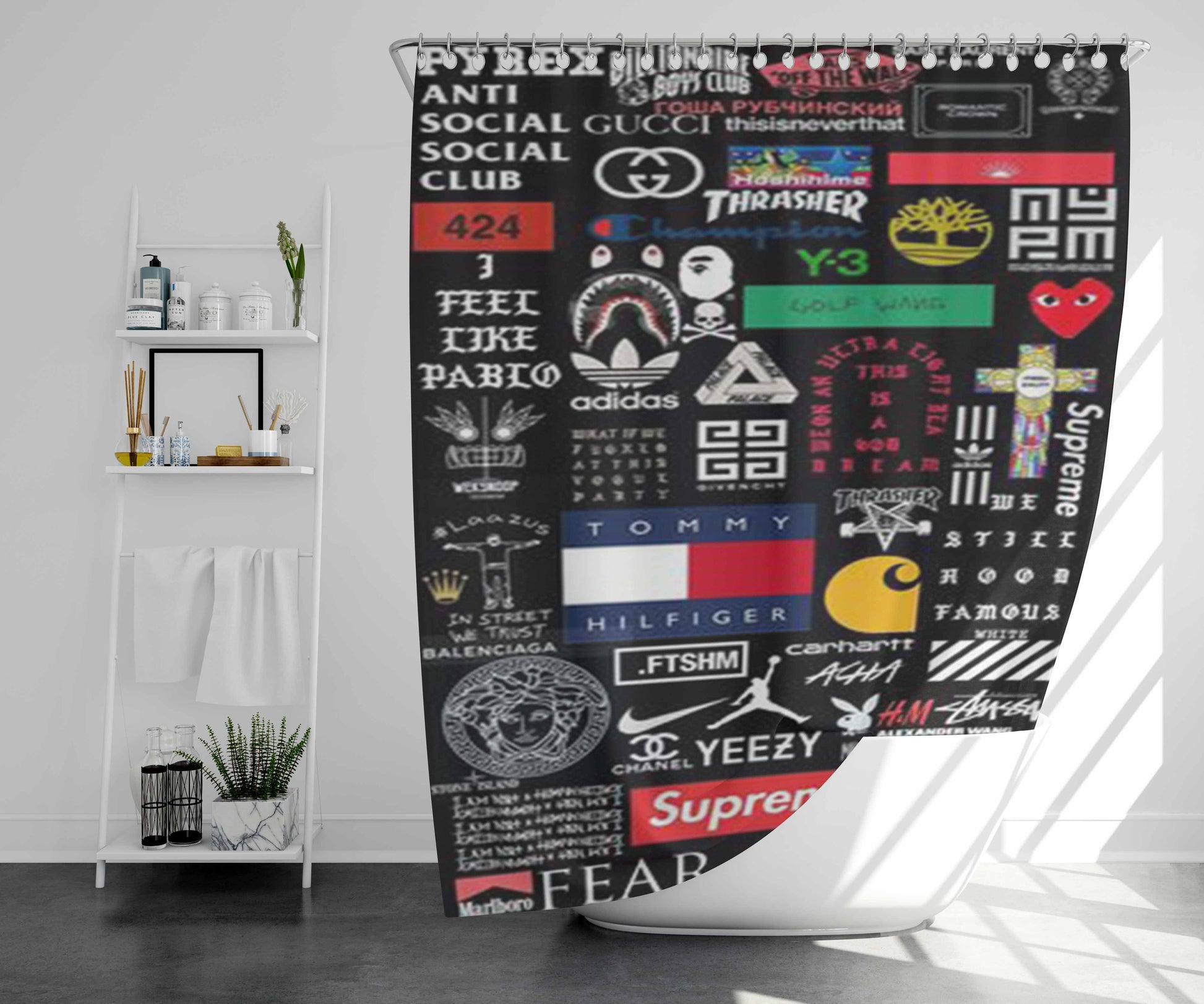 Style Inspiration Ideas Bathroom Shower Curtain Fabric Waterproof | 66 X 72 Inch