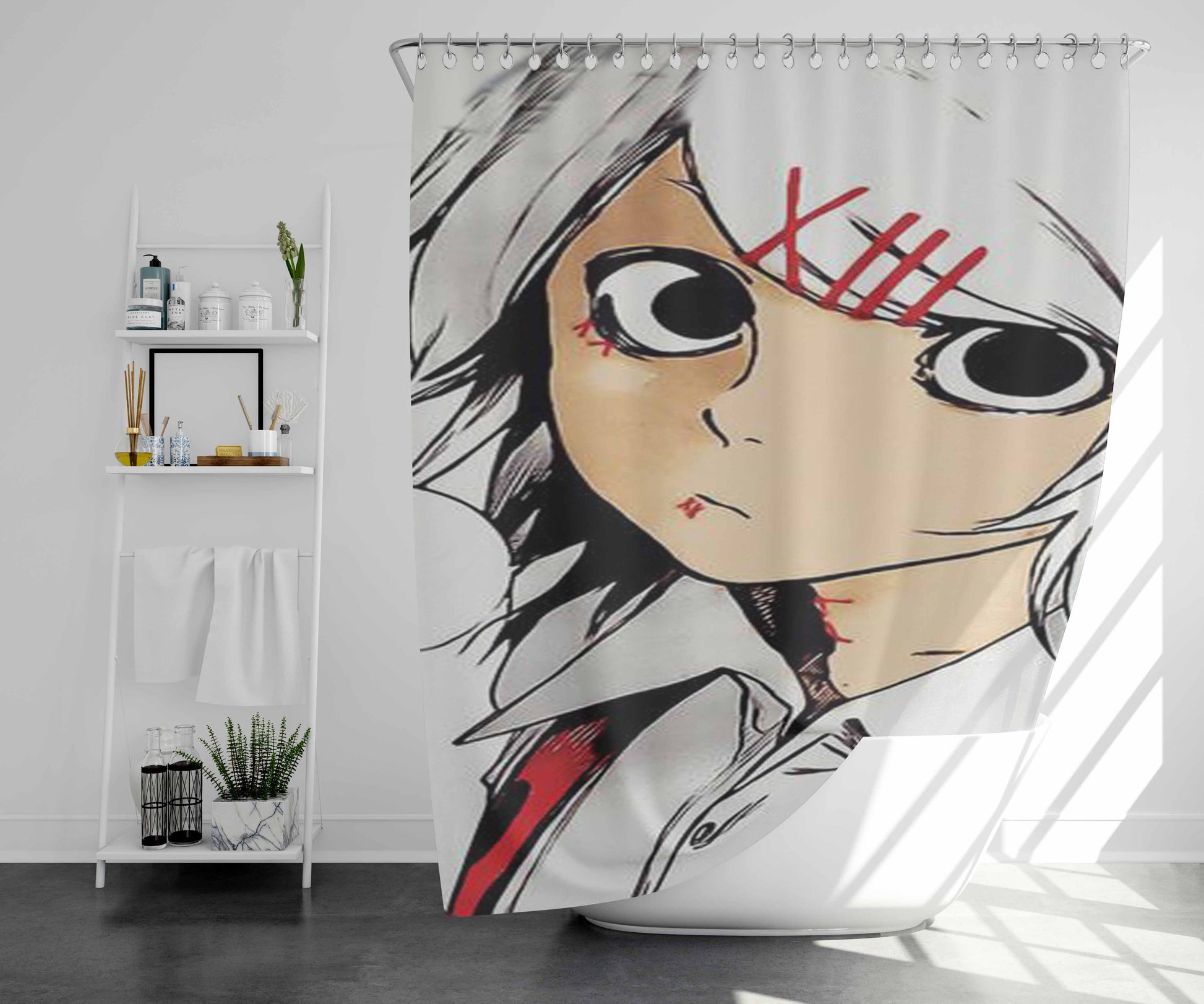 Suzuya Juuzou 2 Bathroom Shower Curtain Fabric Waterproof | 66 X 72 Inch