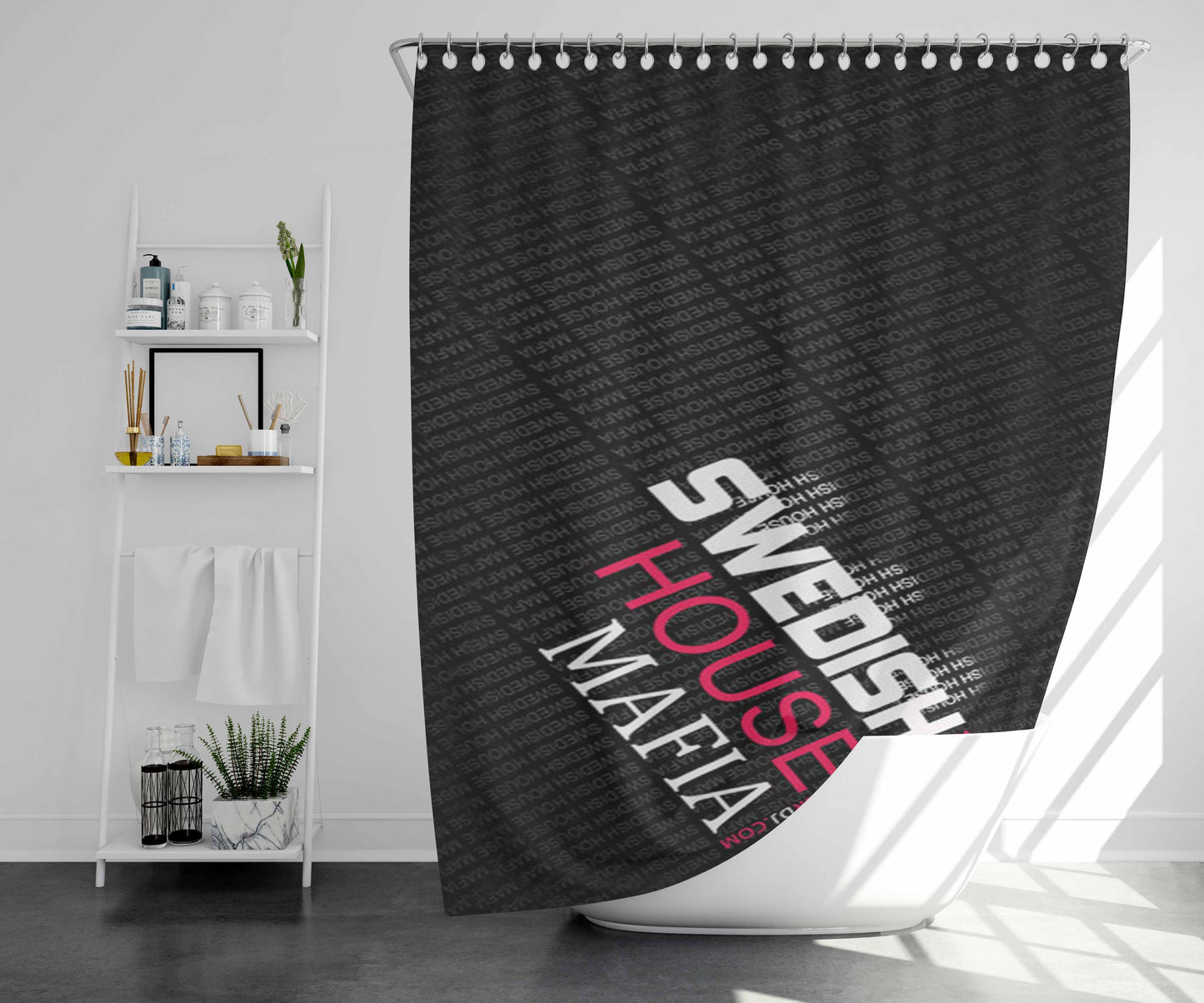 Swedish House Mafia Bathroom Shower Curtain Fabric Waterproof | 66 X 72 Inch