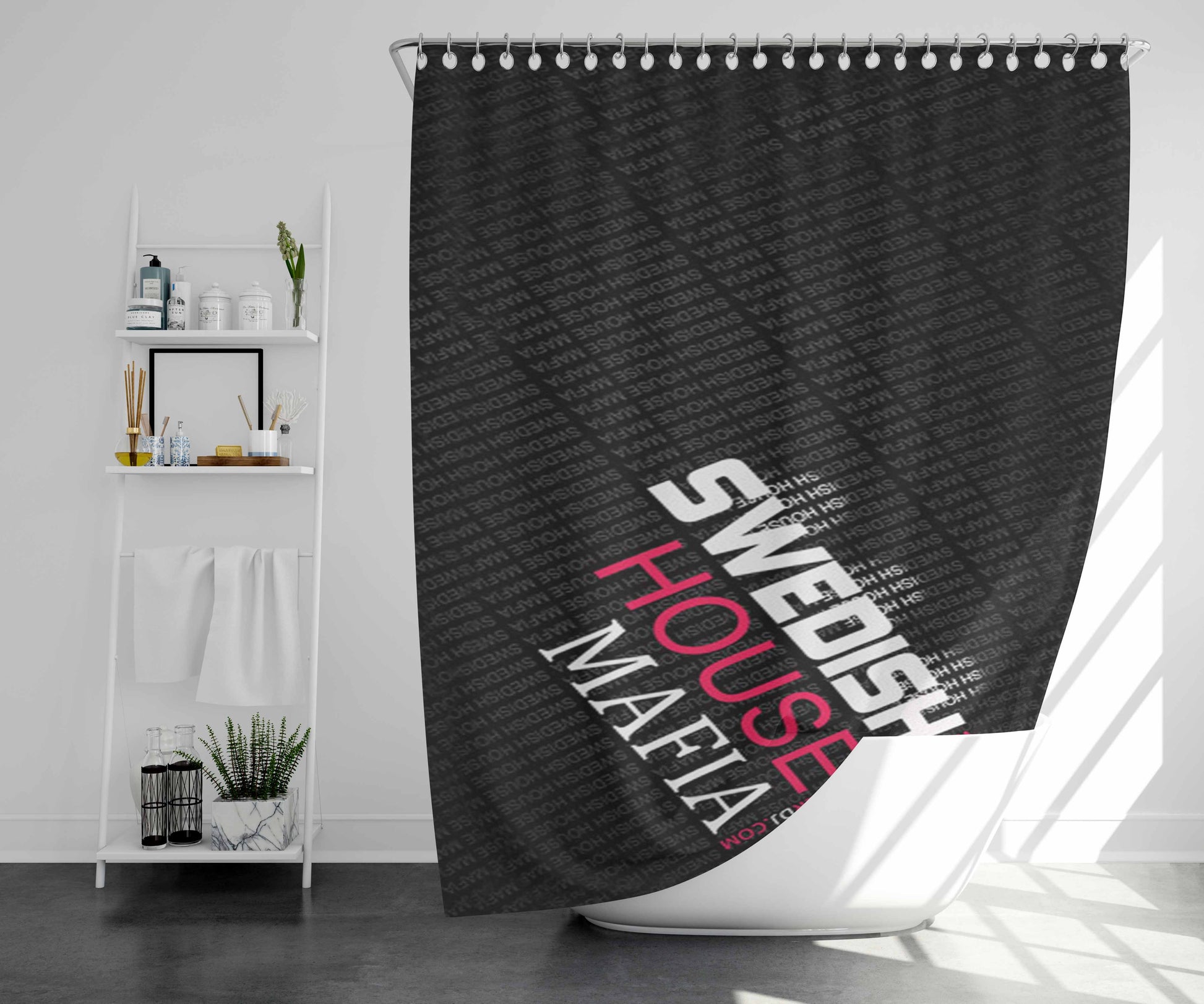 Swedish House Mafia Bathroom Shower Curtain Fabric Waterproof | 66 X 72 Inch