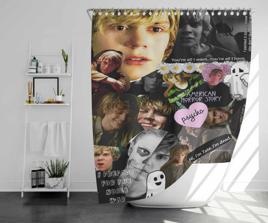 Tate Langdon Bathroom Shower Curtain Fabric Waterproof | 66 X 72 Inch