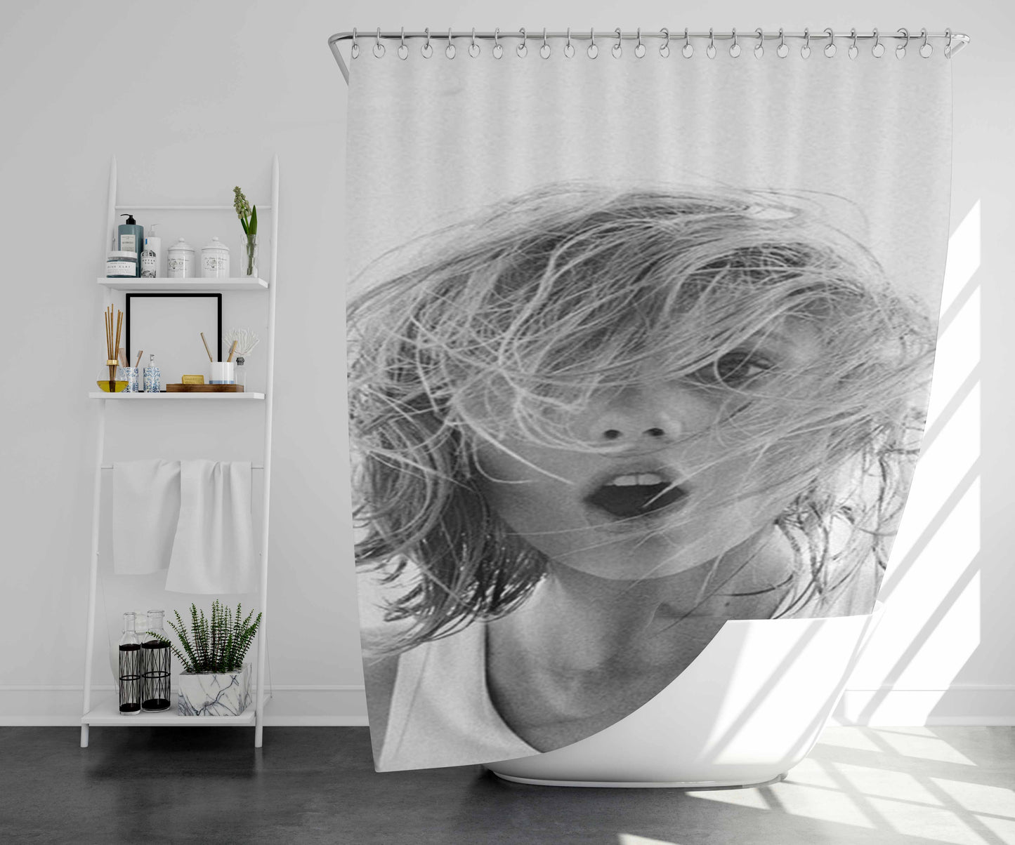 Taylor Momsen Bathroom Shower Curtain Fabric Waterproof | 66 X 72 Inch