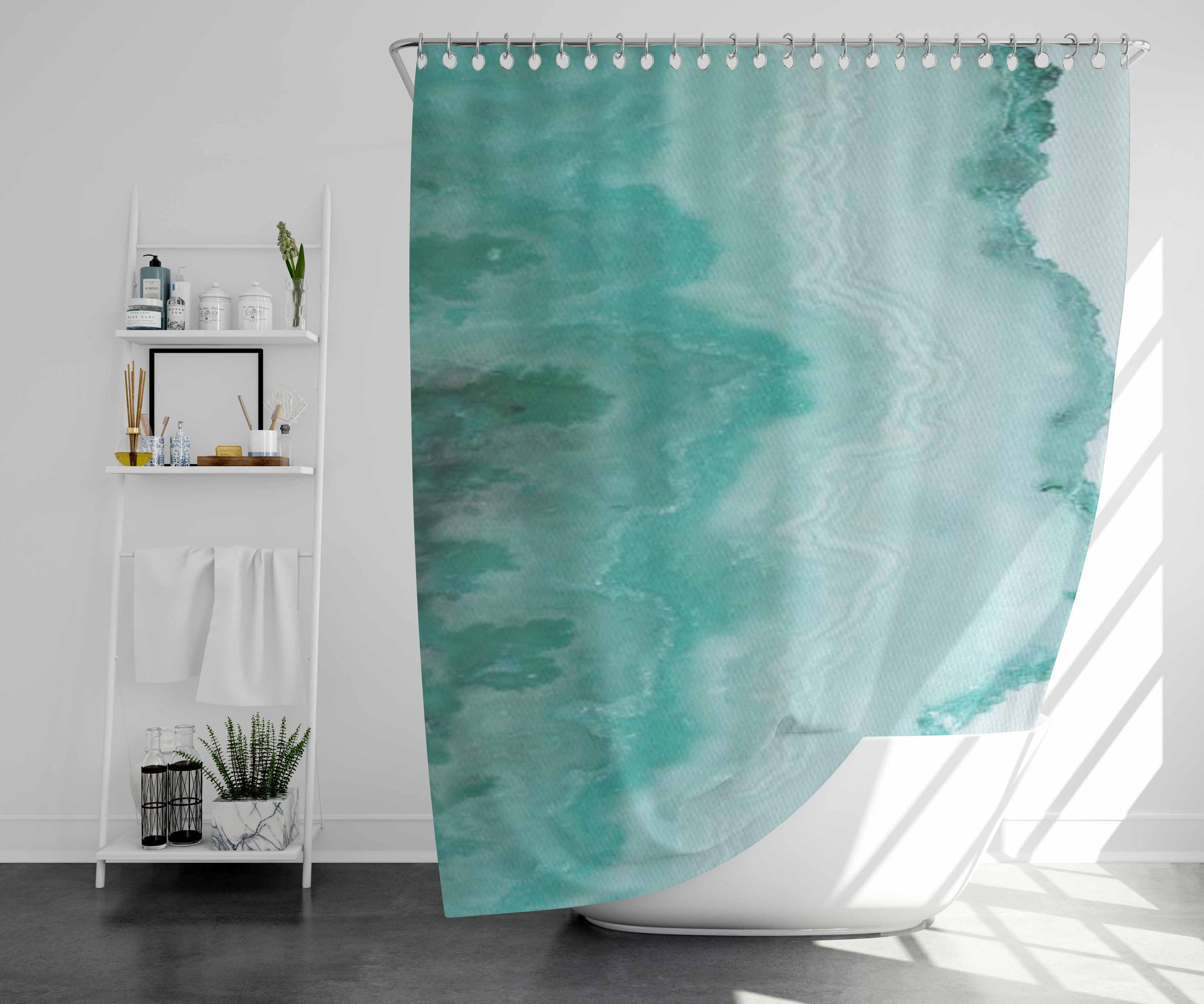 Te Extra Termestrial Bathroom Shower Curtain Fabric Waterproof | 66 X 72 Inch