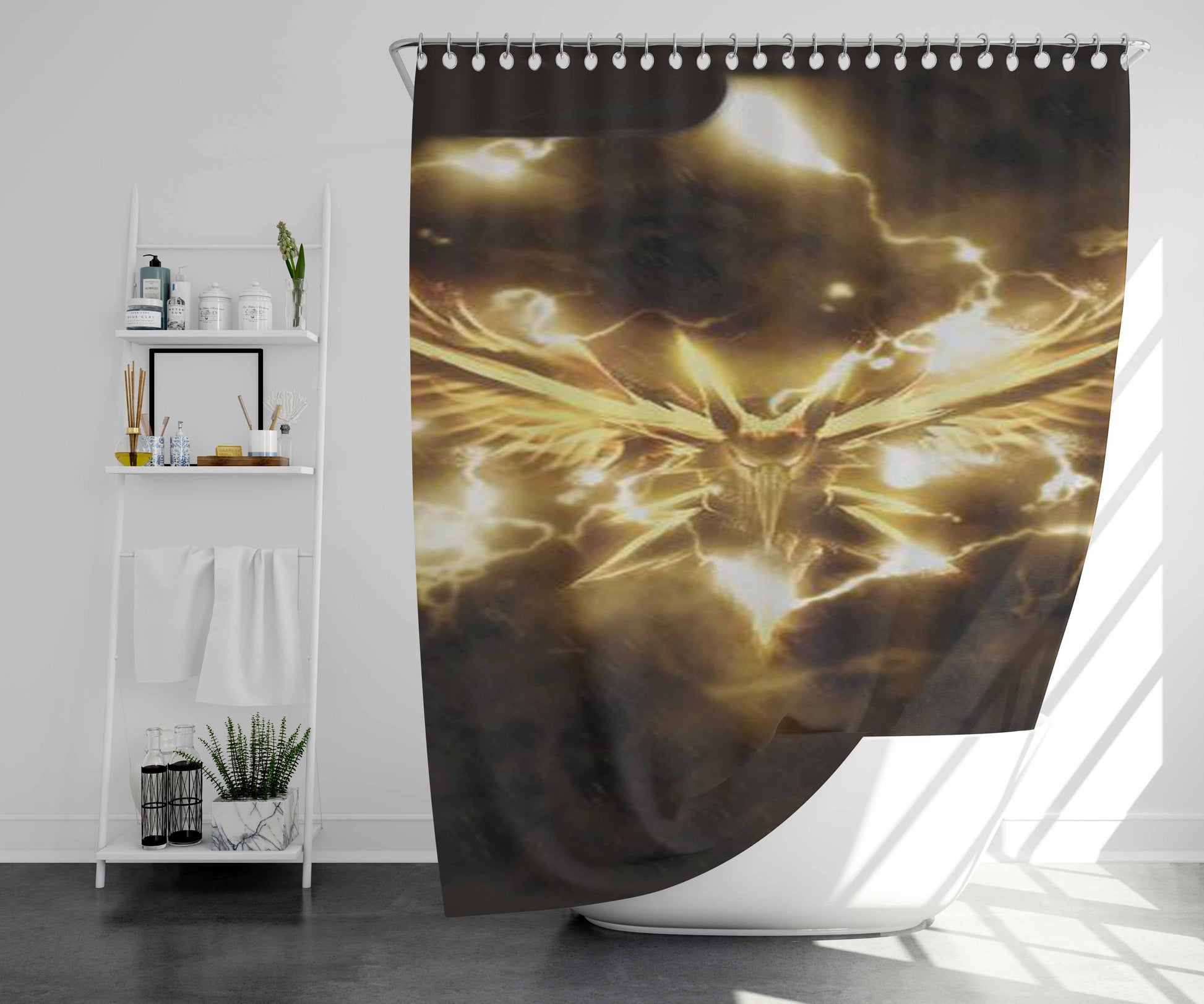 Team Instinct Pin Up Bathroom Shower Curtain Fabric Waterproof | 66 X 72 Inch