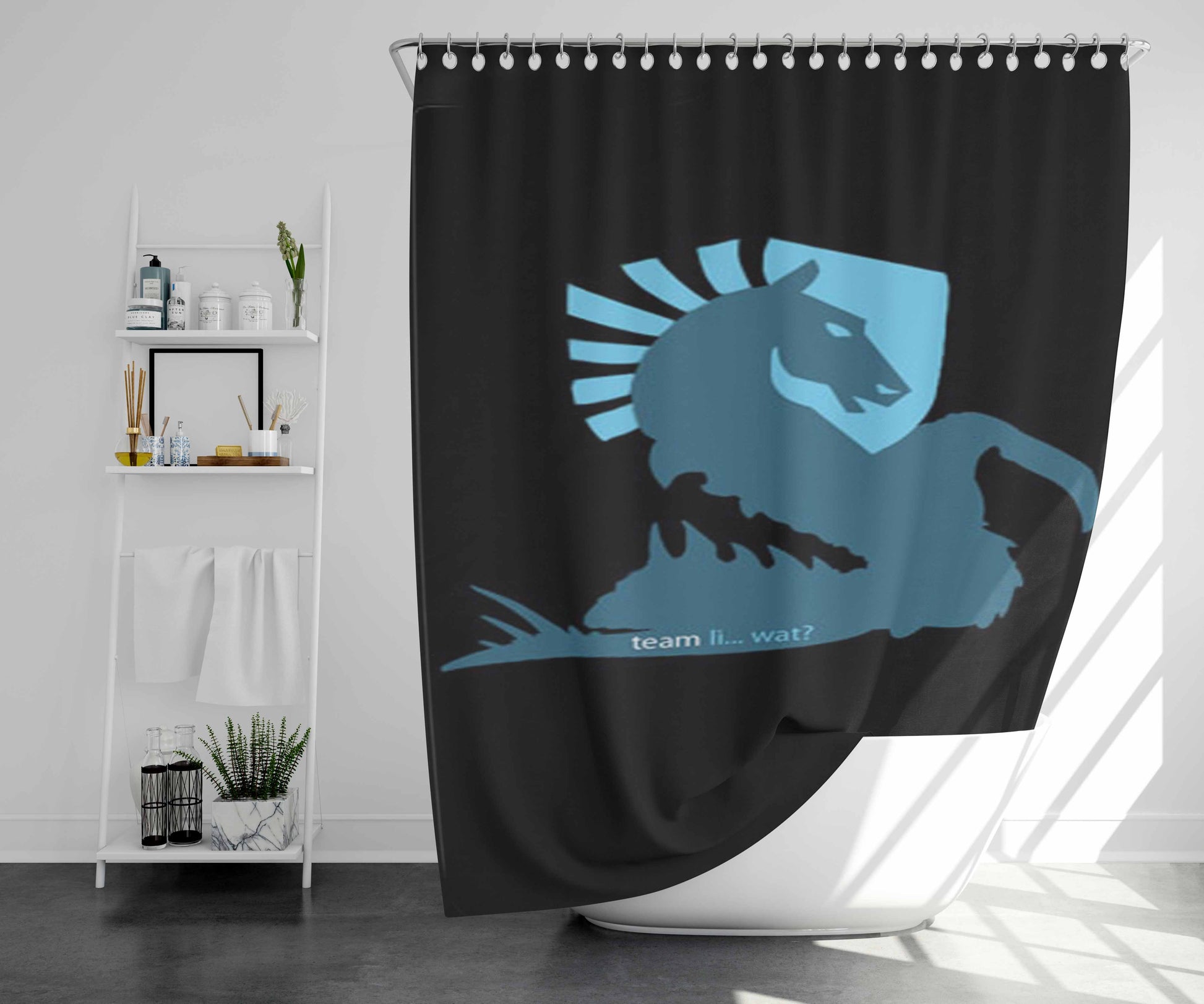 Team Lads Action News Bathroom Shower Curtain Fabric Waterproof | 66 X 72 Inch