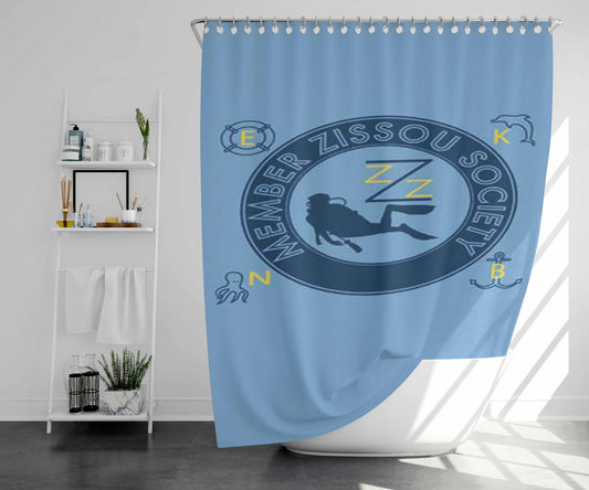 Team Spoby Bathroom Shower Curtain Fabric Waterproof | 66 X 72 Inch